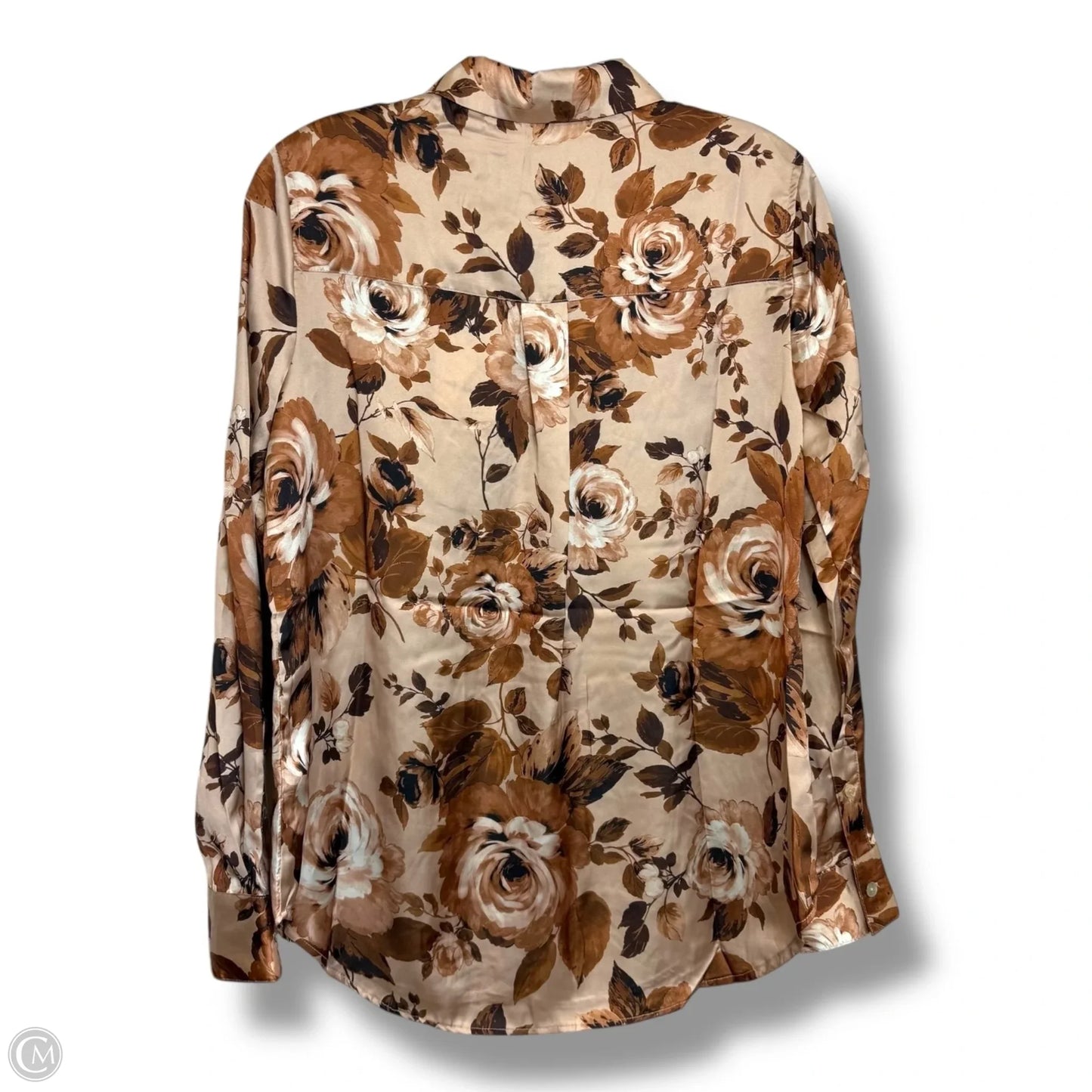 Top Long Sleeve By Elie Tahari In Brown, Size: S