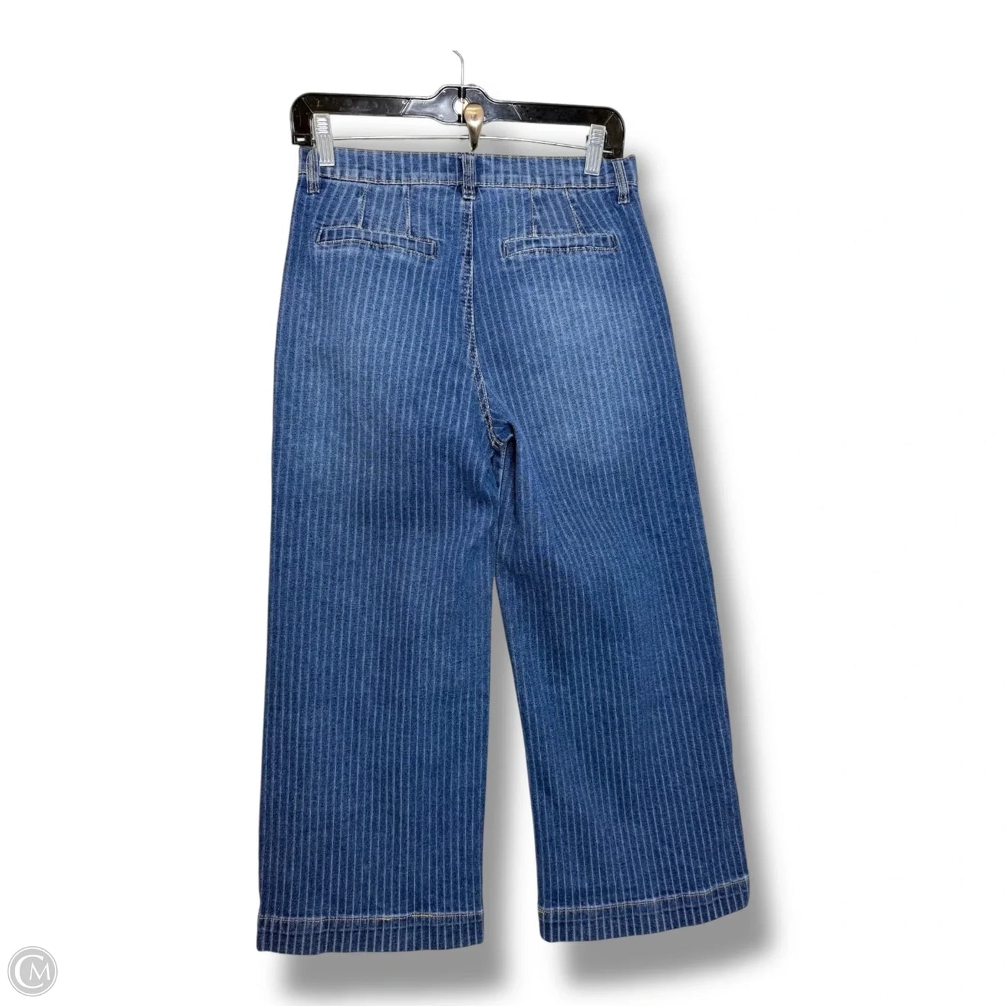 Jeans Wide Leg By Curve Appeal In Blue Denim, Size: 2