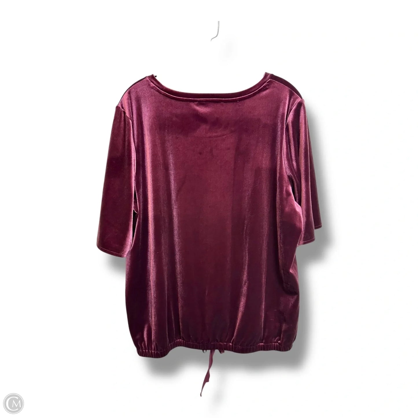 Top Short Sleeve By Loft In Purple, Size: L