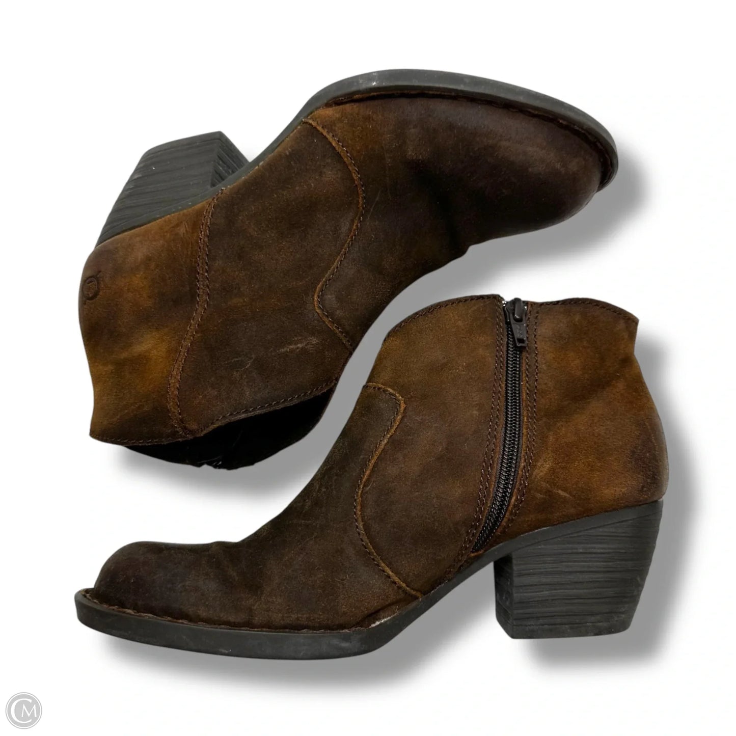 Boots Ankle Flats By Born In Brown, Size: 7.5