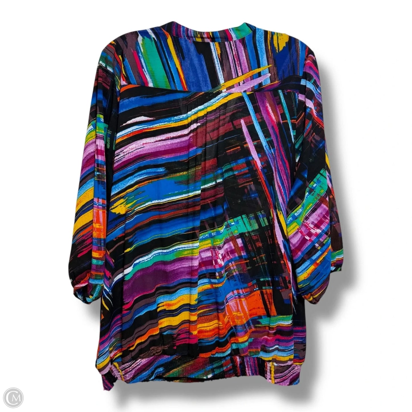 Top Short Sleeve By Lane Bryant In Multi-colored, Size: Xxl