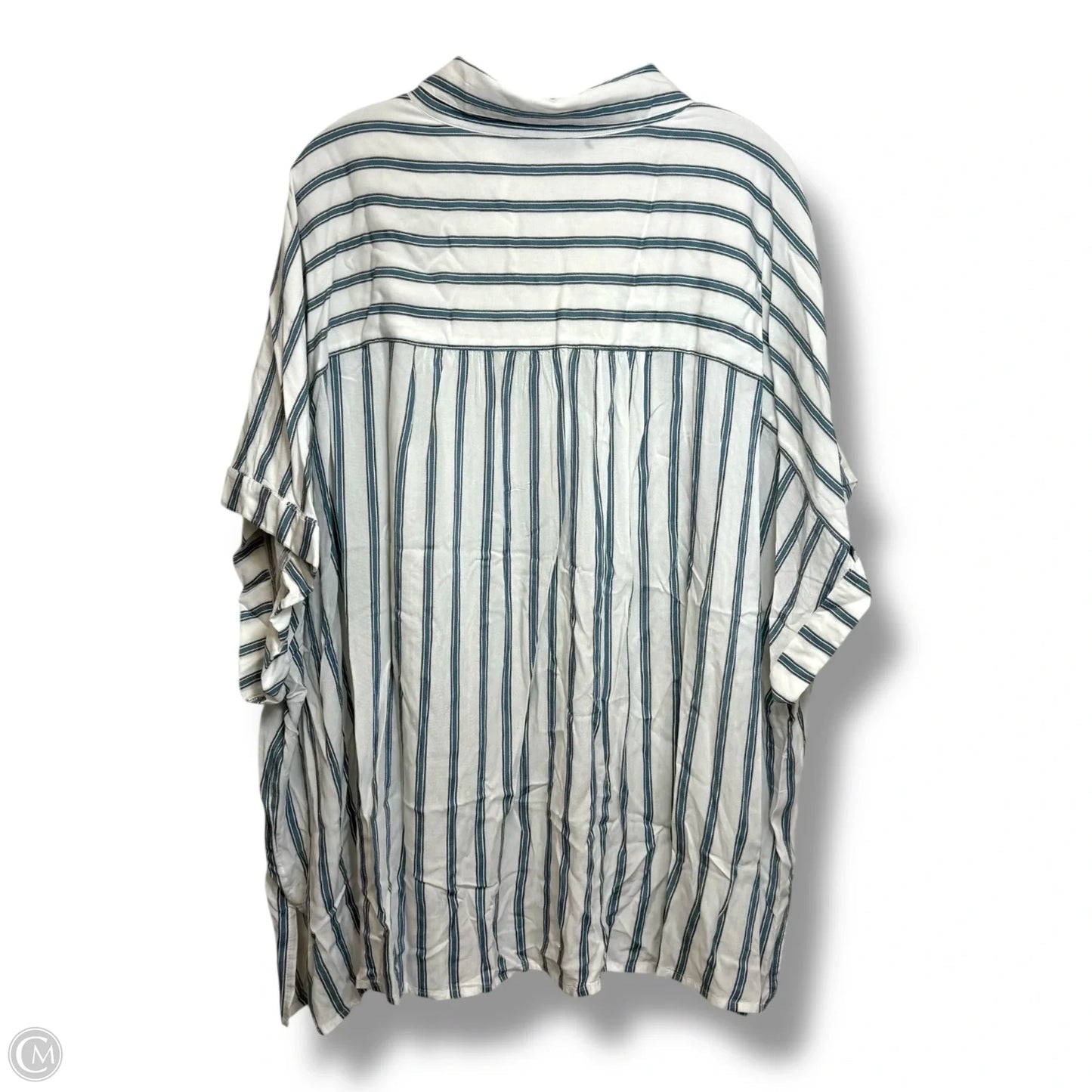Top Short Sleeve By Lane Bryant In Striped Pattern, Size: Xxl