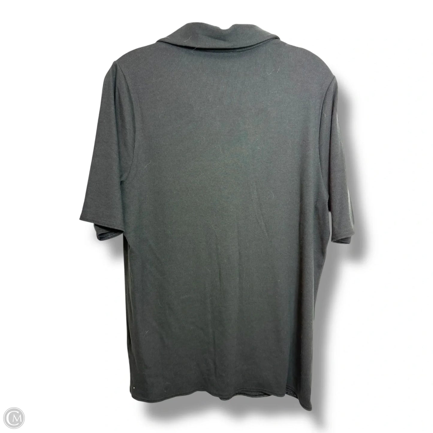 Top Short Sleeve By Banana Republic In Black, Size: Xl