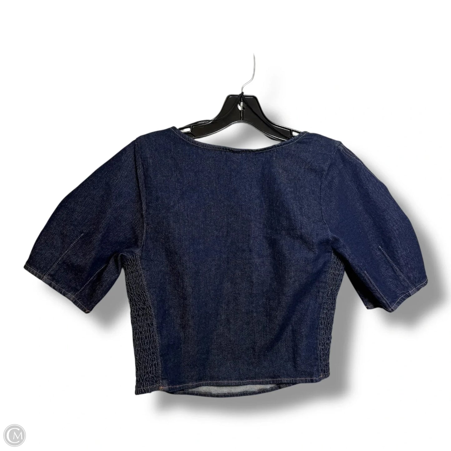 Top Short Sleeve By Old Navy In Blue Denim, Size: S