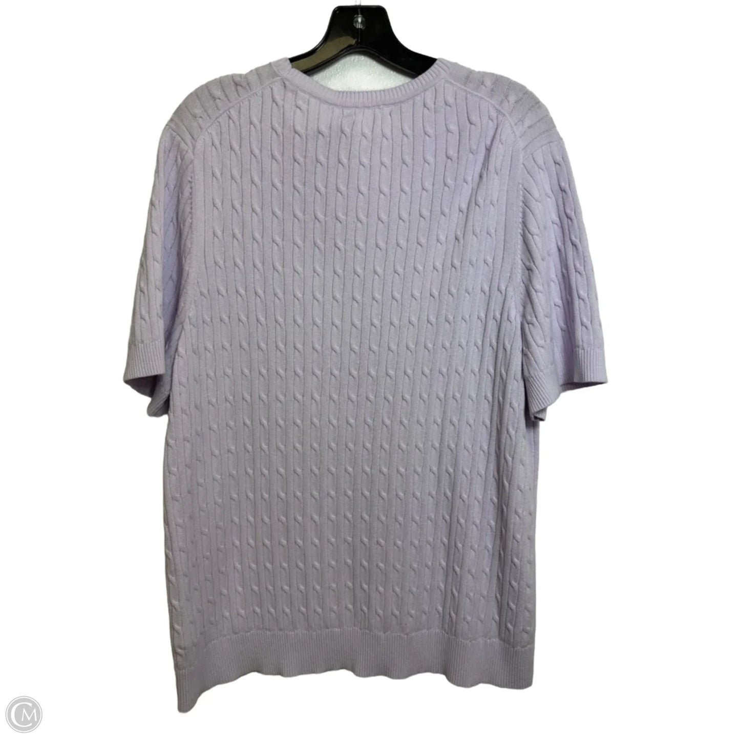Sweater Short Sleeve By Tommy Hilfiger In Purple, Size: Xxl