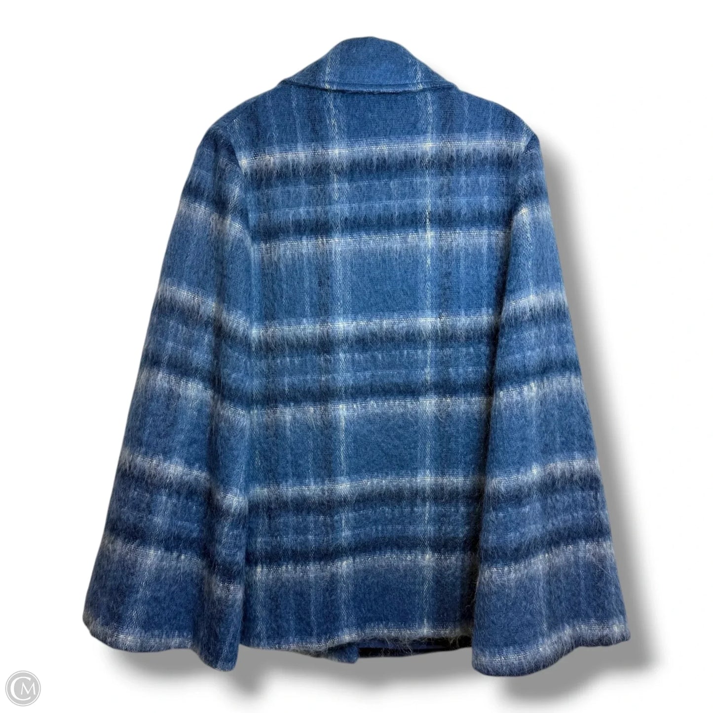 Poncho By Clothes Mentor In Blue, Size: Osfm