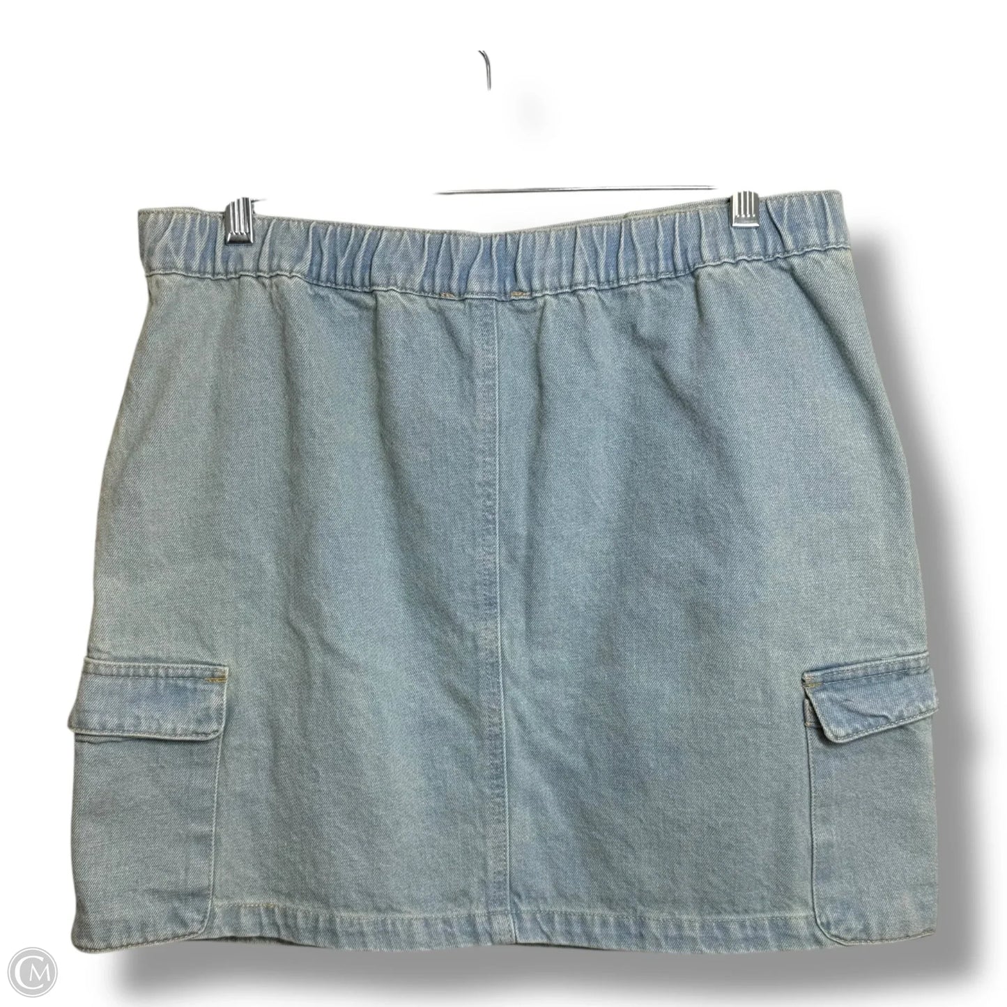 Skirt Mini & Short By New In In Blue Denim, Size: L