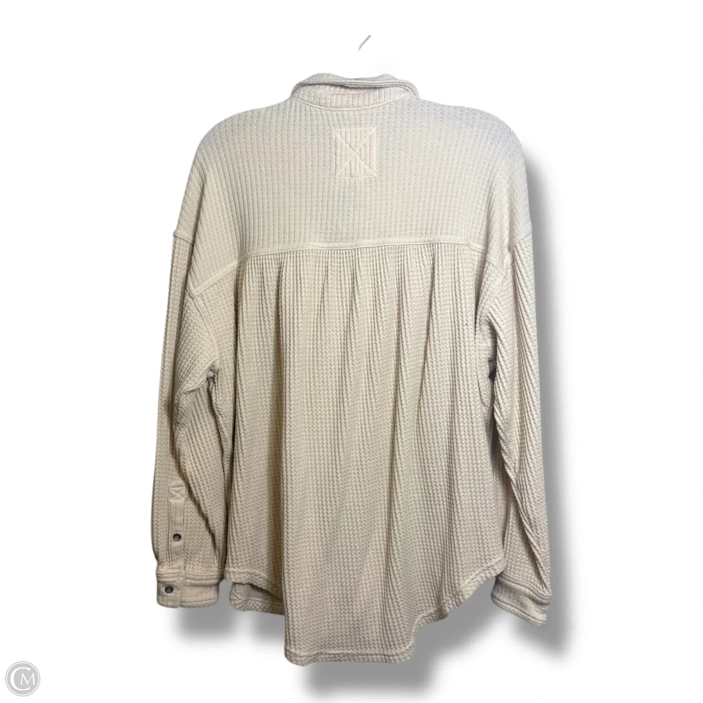 Top Long Sleeve By Aerie In Ivory, Size: S