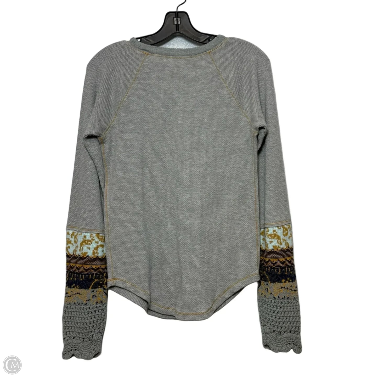 Top Long Sleeve By Free People In Grey, Size: L