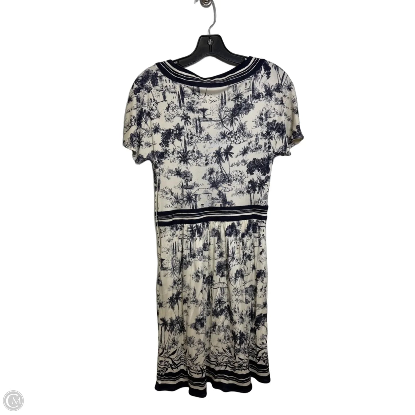 Dress Designer By Tory Burch In Blue & White, Size: S