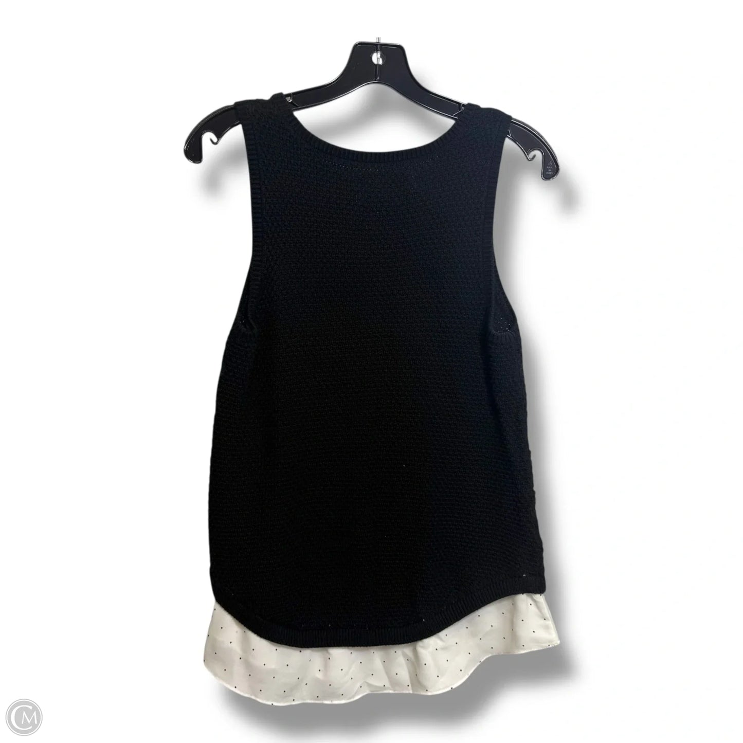 Top Sleeveless By Loft In Black, Size: S