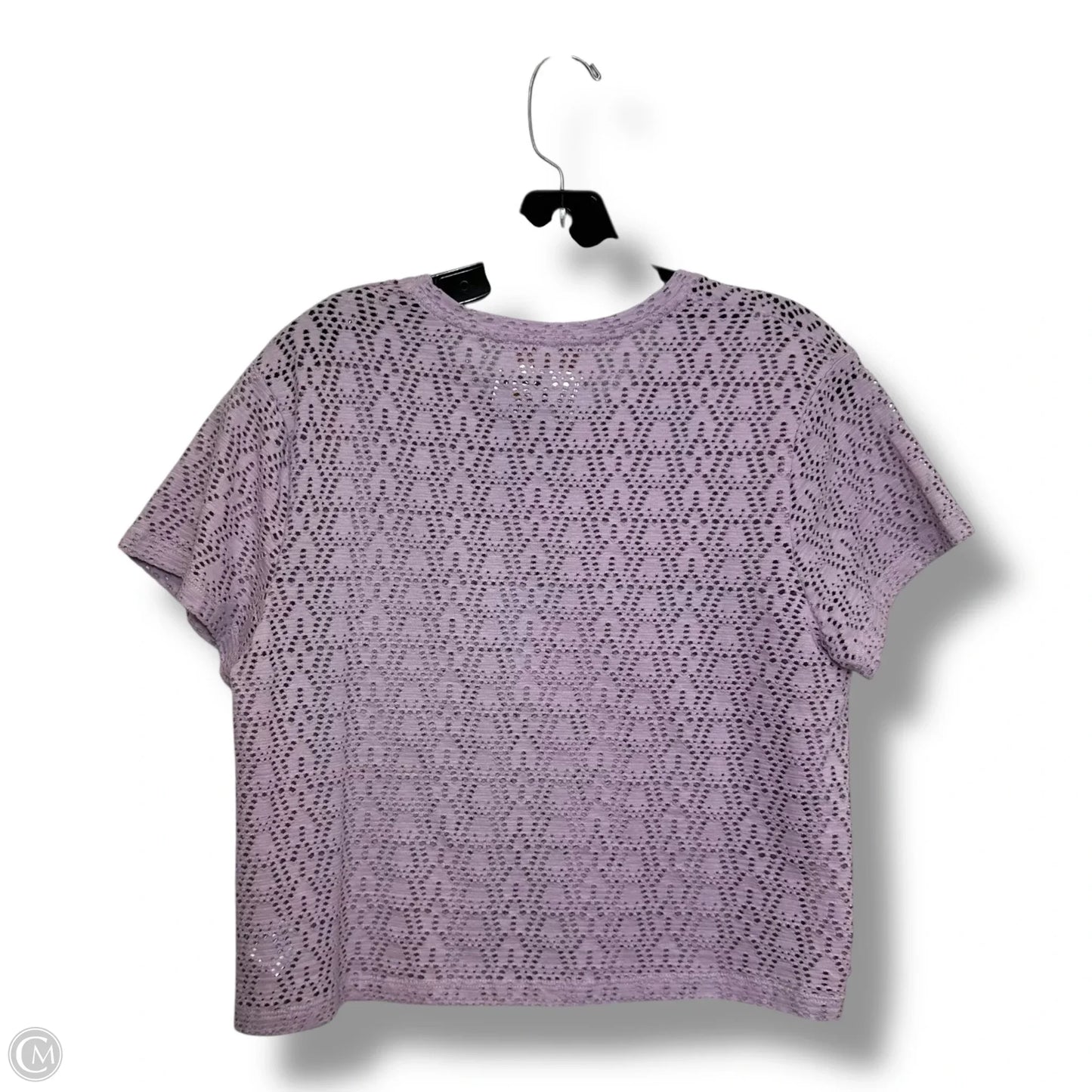 Top Short Sleeve By Clothes Mentor In Purple, Size: L