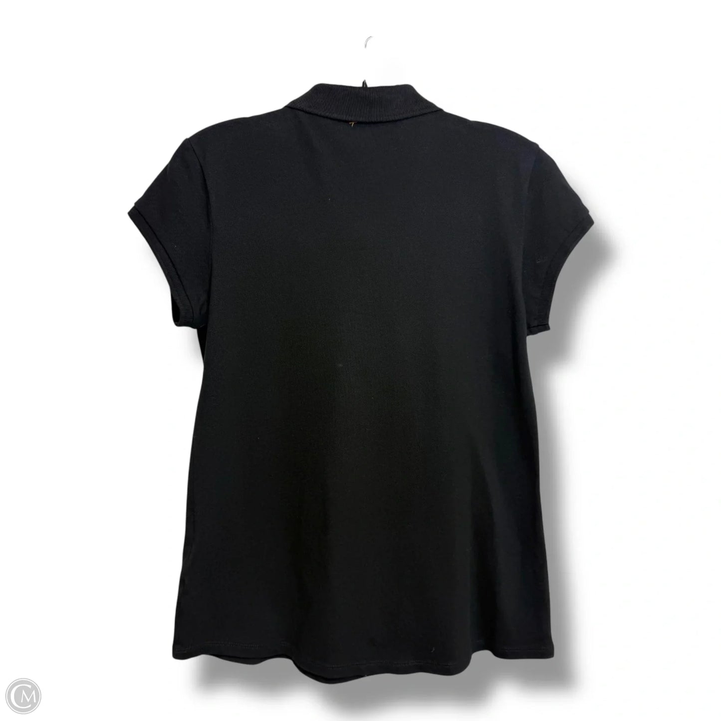 Top Short Sleeve By Calvin Klein In Black, Size: M
