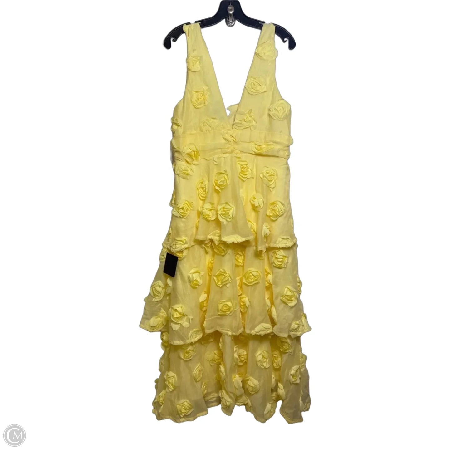 Dress Party Long By Lulus In Yellow, Size: L
