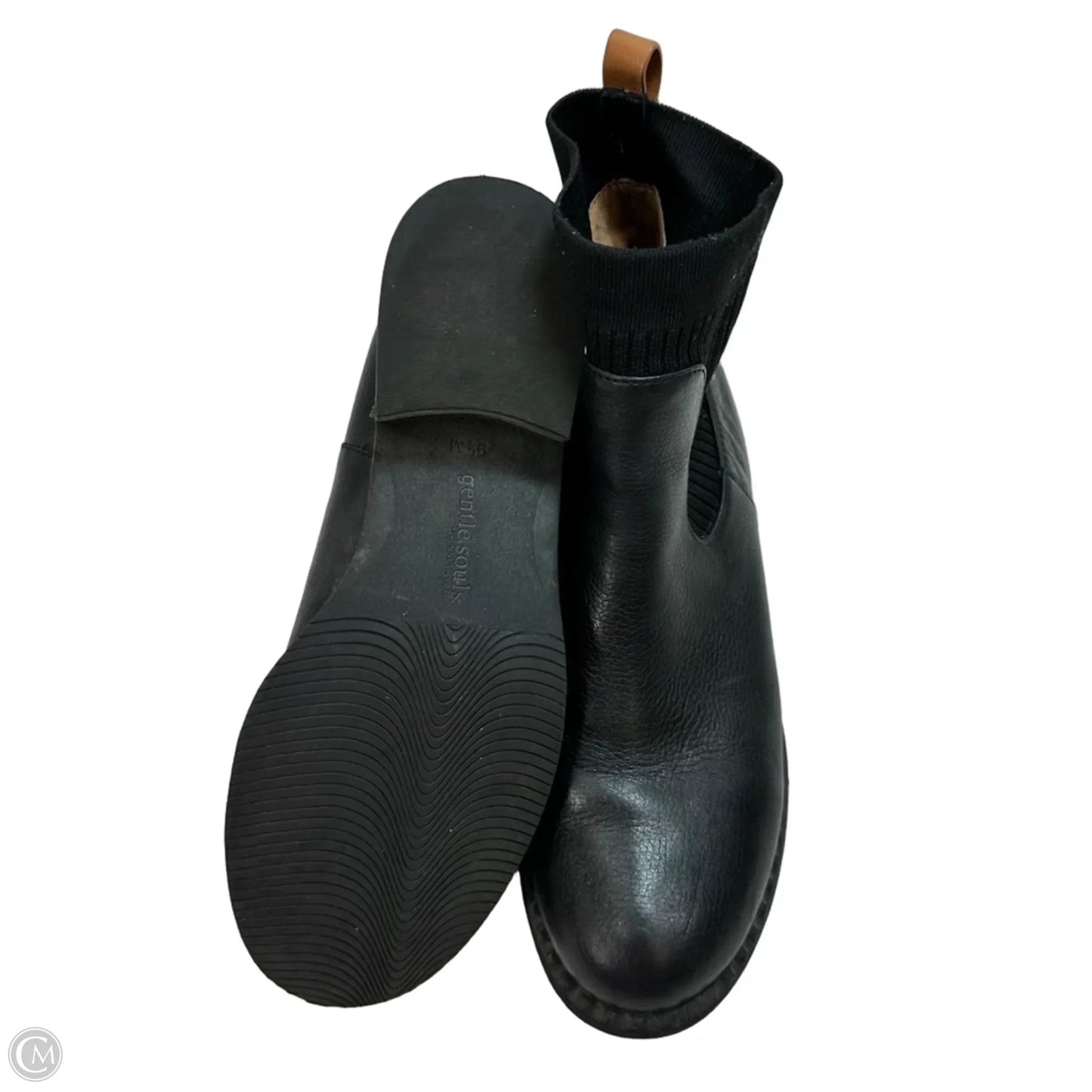 Boots Ankle Heels By Gentle Souls In Black, Size: 9.5