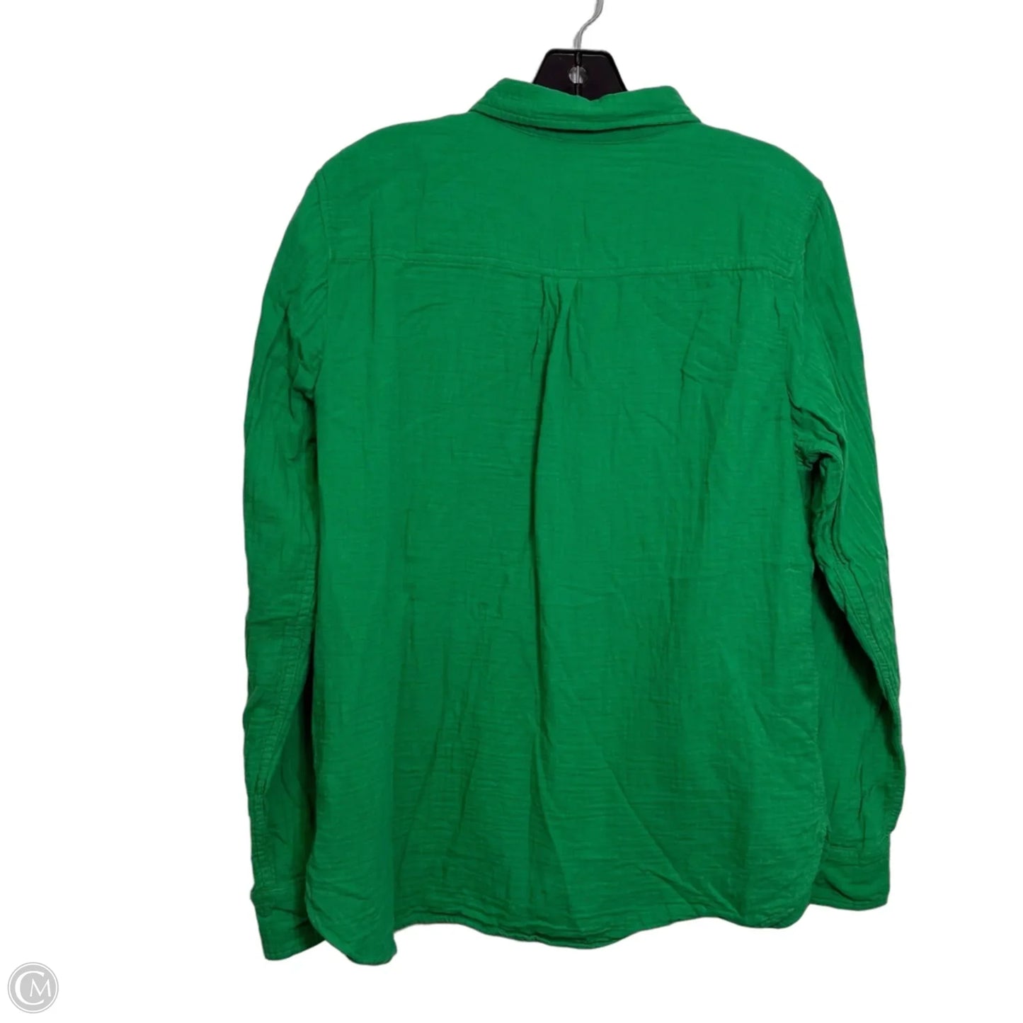 Top Long Sleeve By J. Crew In Green, Size: M