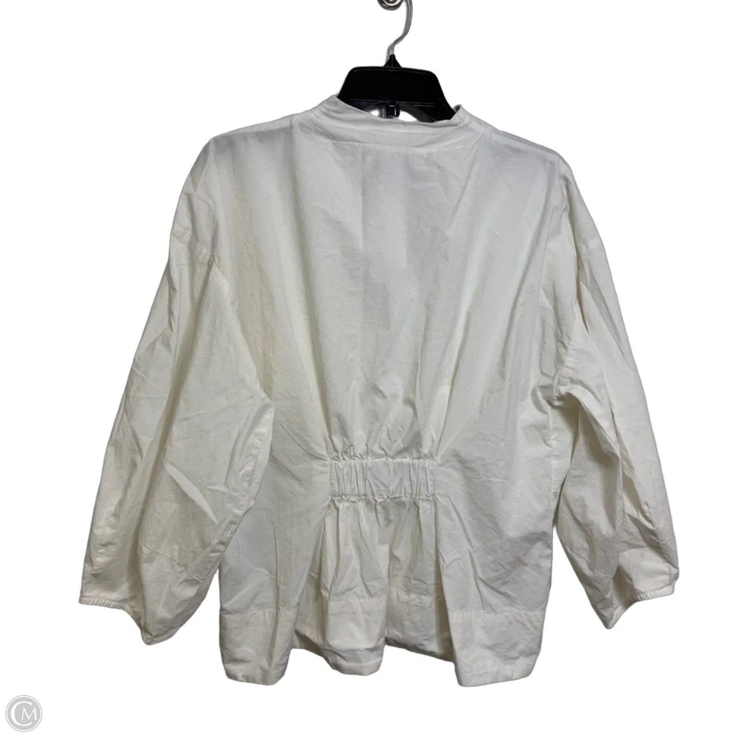Top 3/4 Sleeve By Banana Republic In White, Size: L