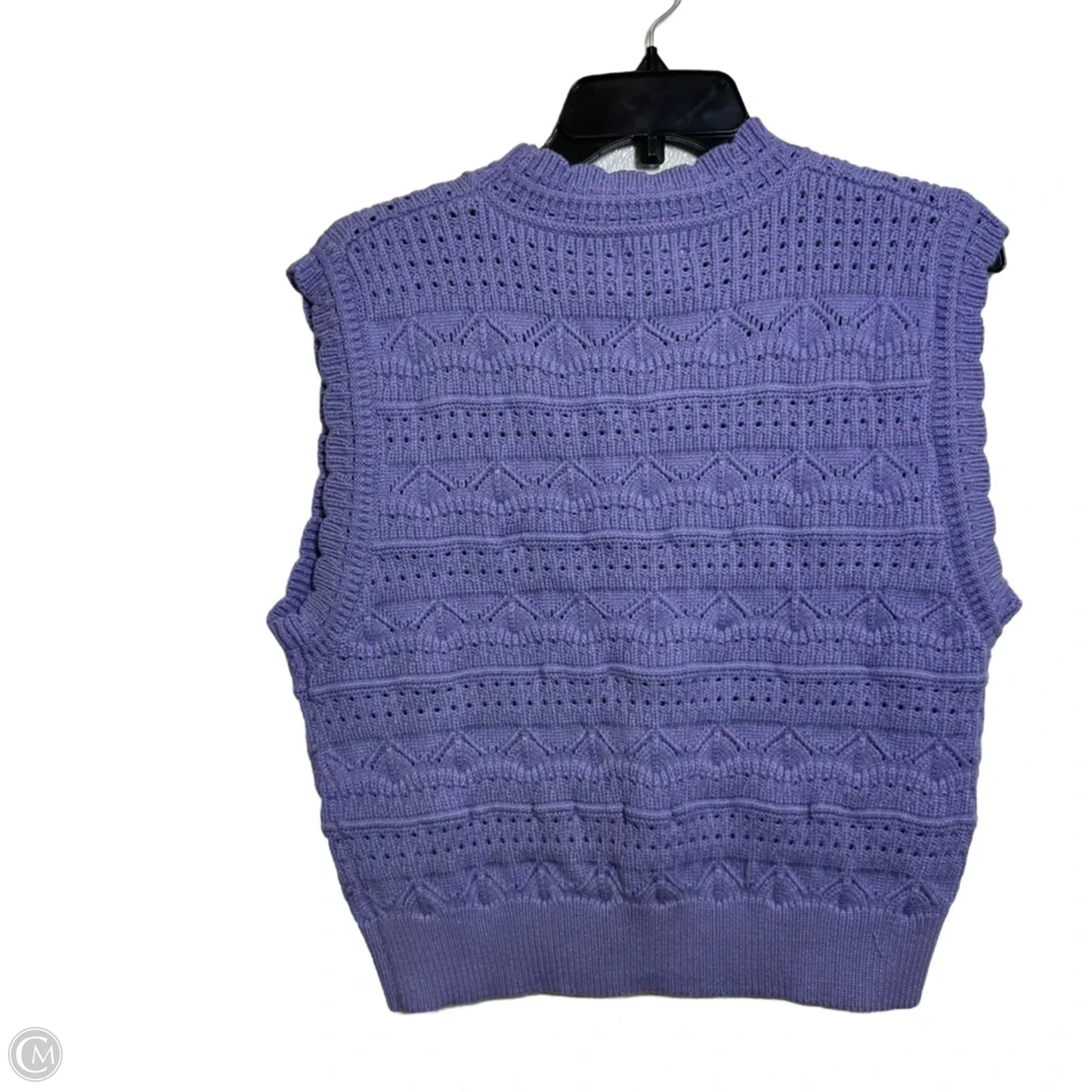 Vest Sweater By &merci In Purple, Size: M