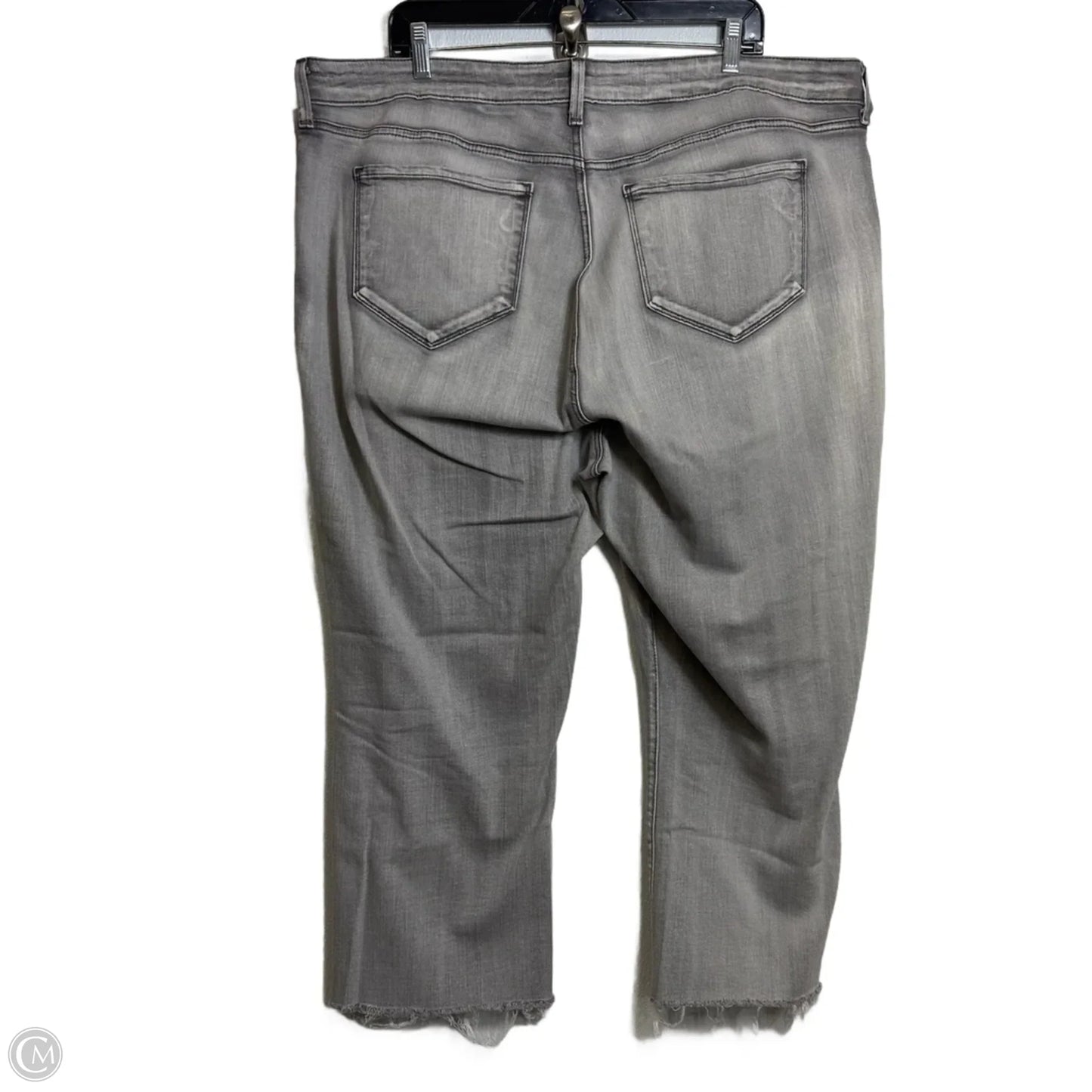 Jeans Cropped By Not Your Daughters Jeans In Grey, Size: 22