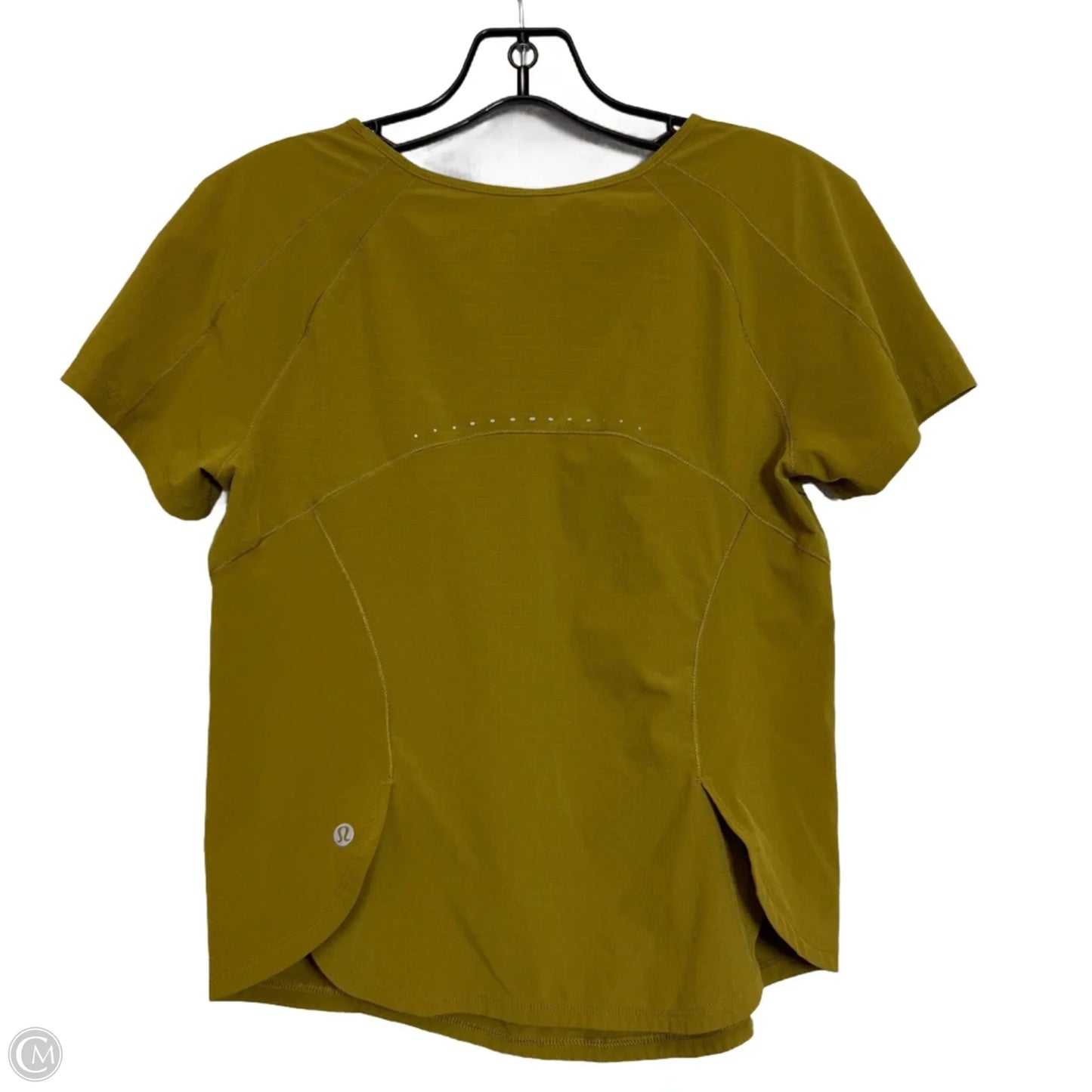 Athletic Top Short Sleeve By Lululemon In Green, Size: 2