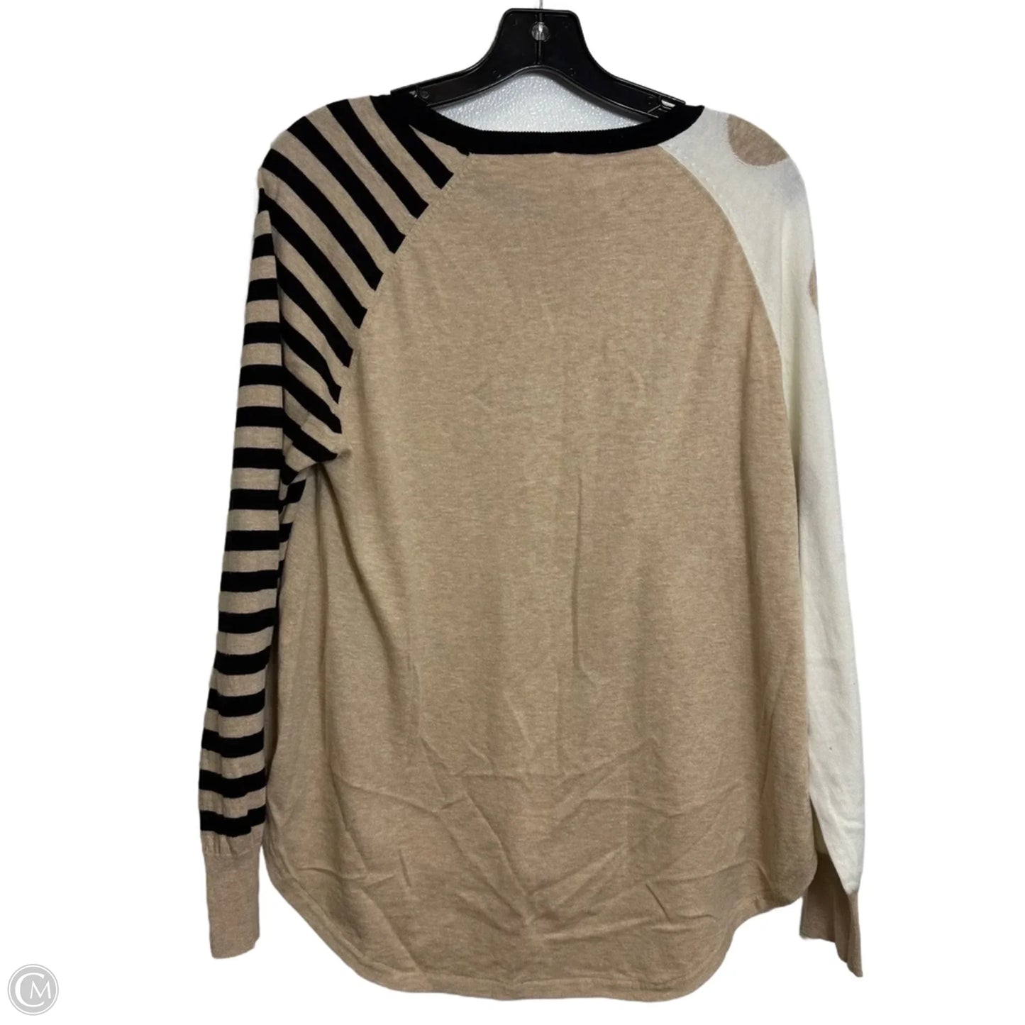 Sweater By Clothes Mentor In Tan, Size: L