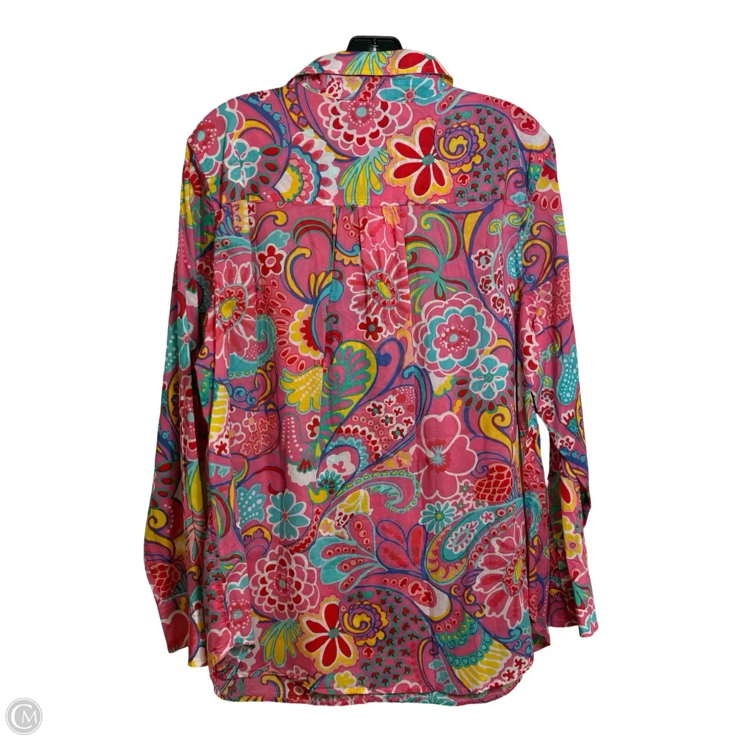 Top Long Sleeve By Talbots In Pink, Size: 1x