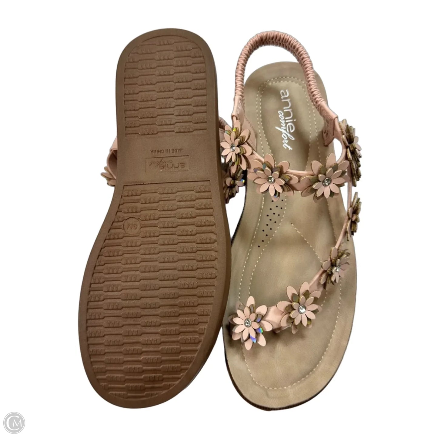 Sandals Flats By Annie In Pink, Size: 9