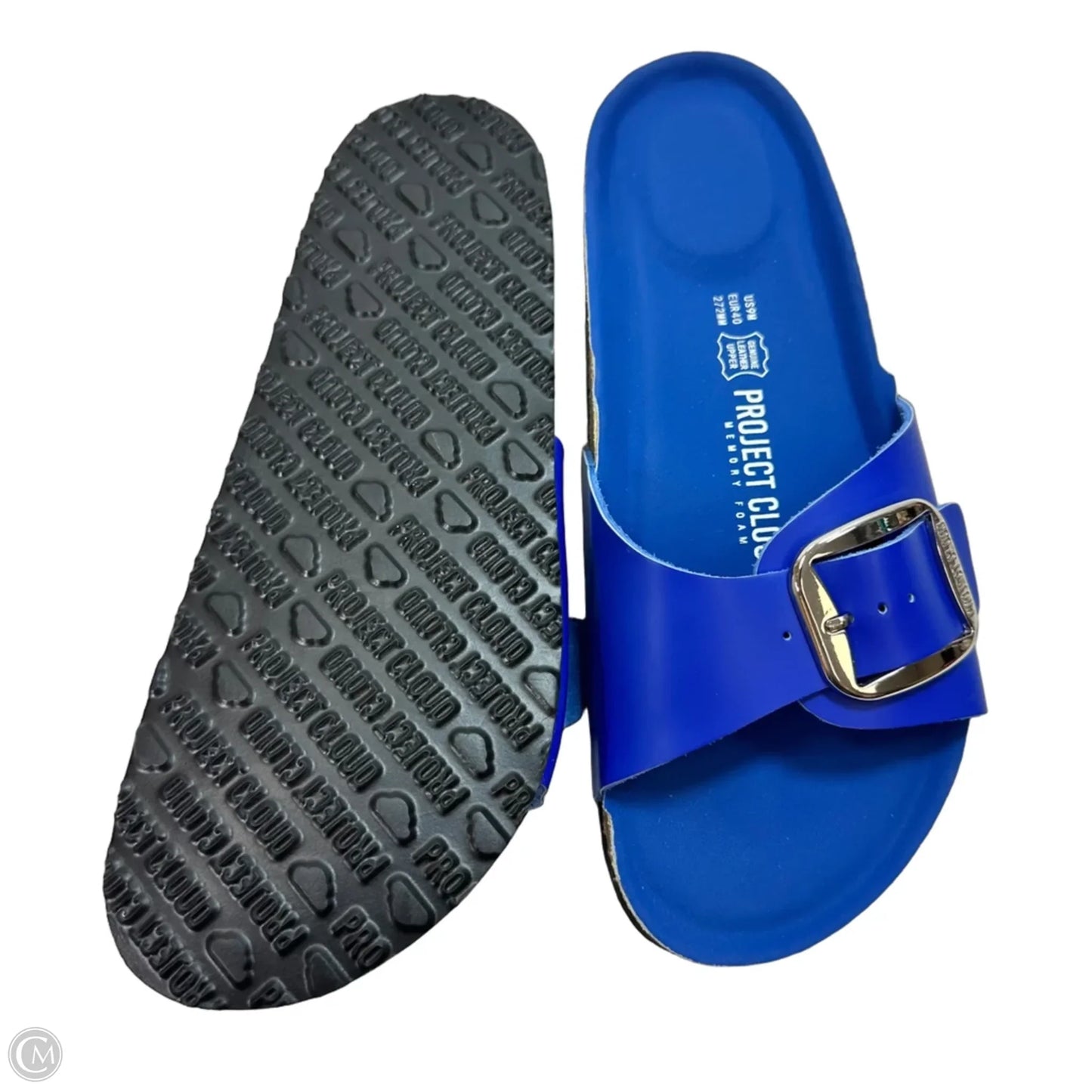 Sandals Flats By Clothes Mentor In Blue, Size: 9