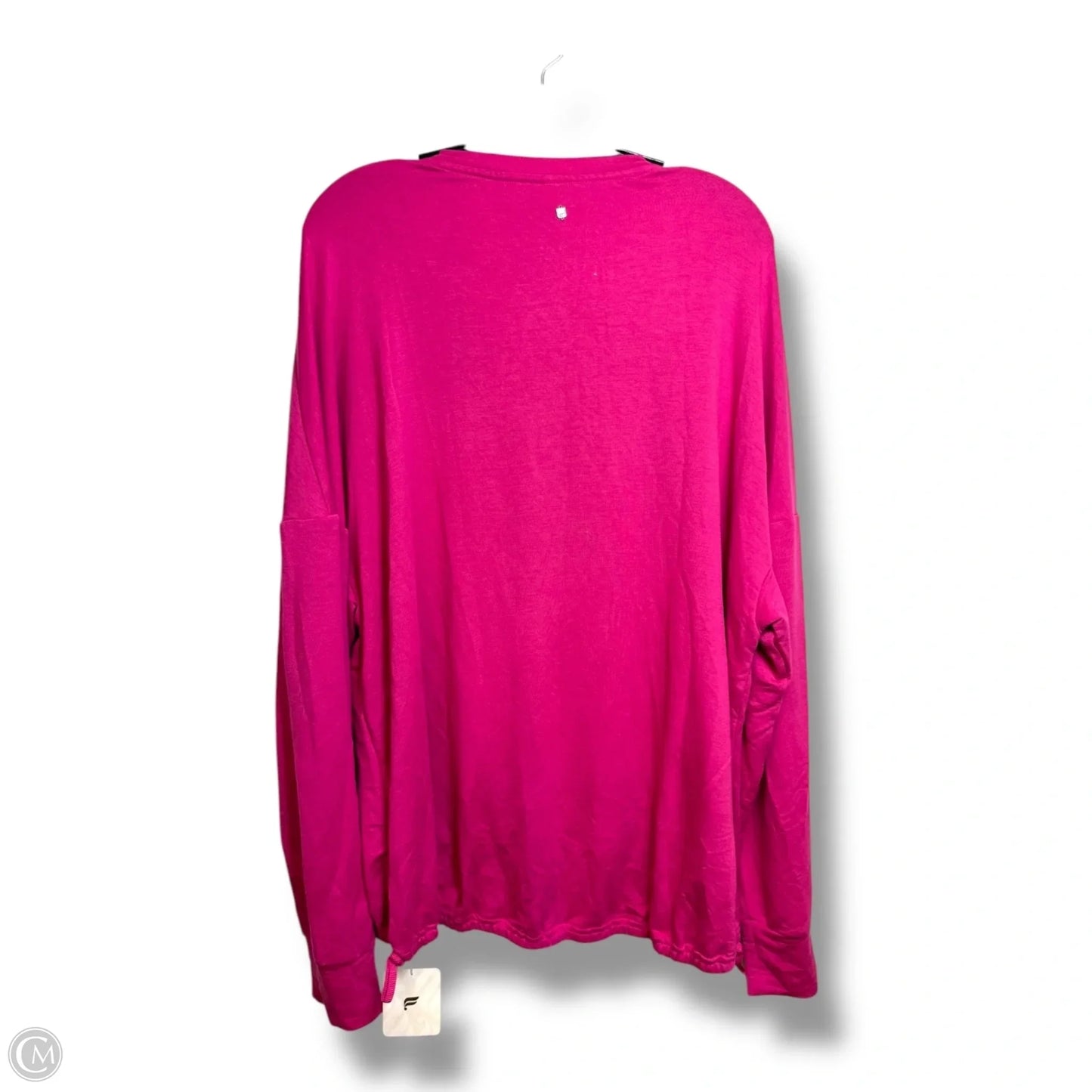 Athletic Top Long Sleeve Crewneck By Fabletics In Pink, Size: 1x