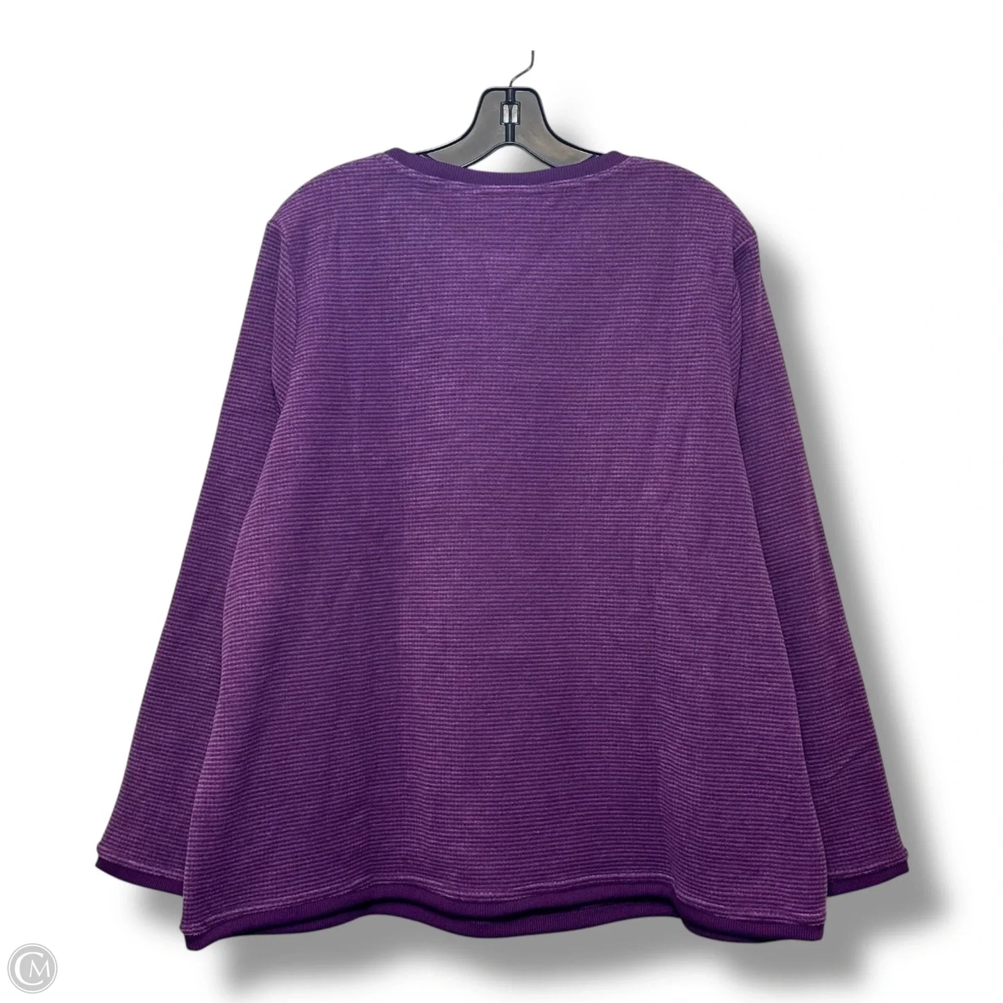 Top Long Sleeve By Denim And Company In Multi-colored, Size: 1x