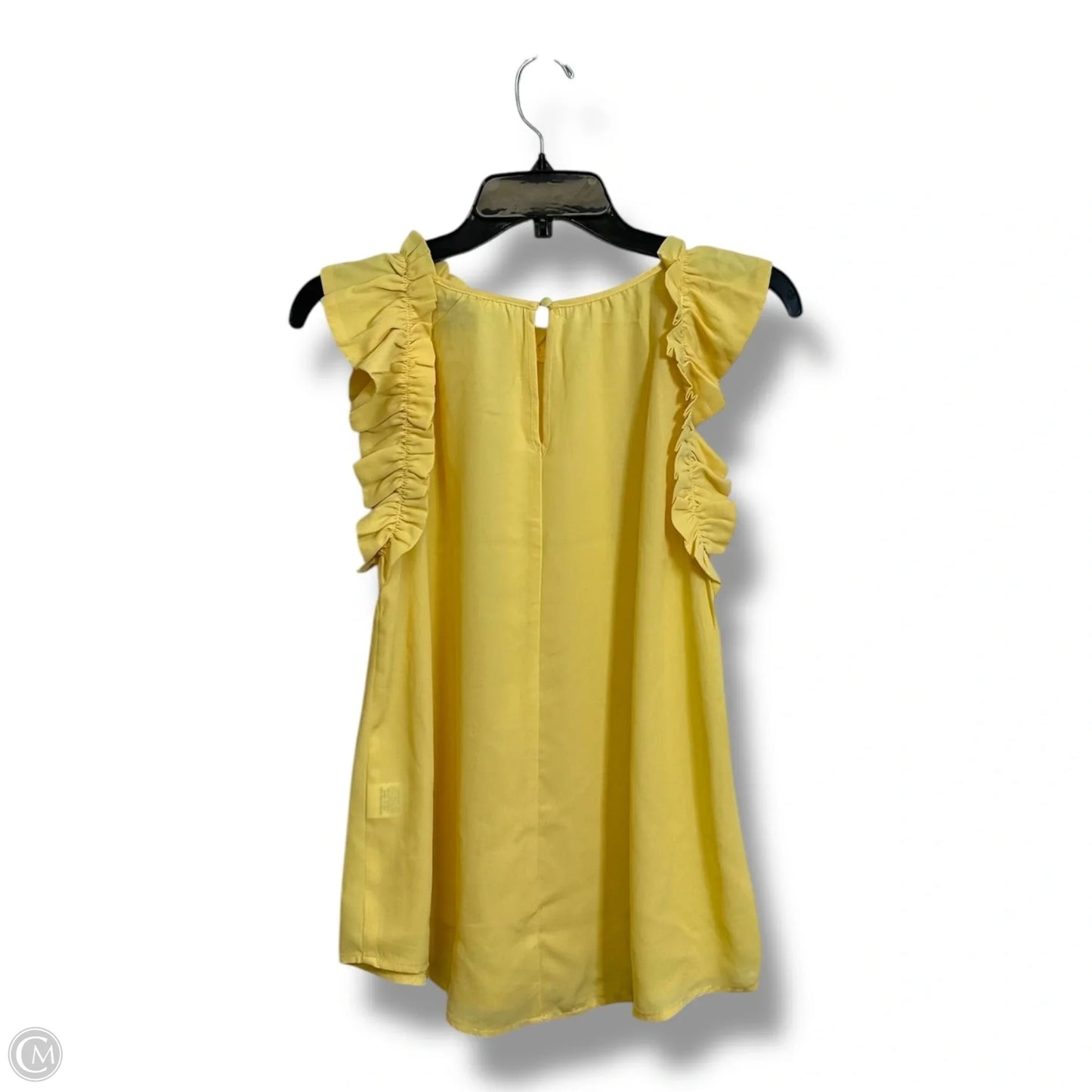 Top Short Sleeve By Blu Pepper In Yellow, Size: S