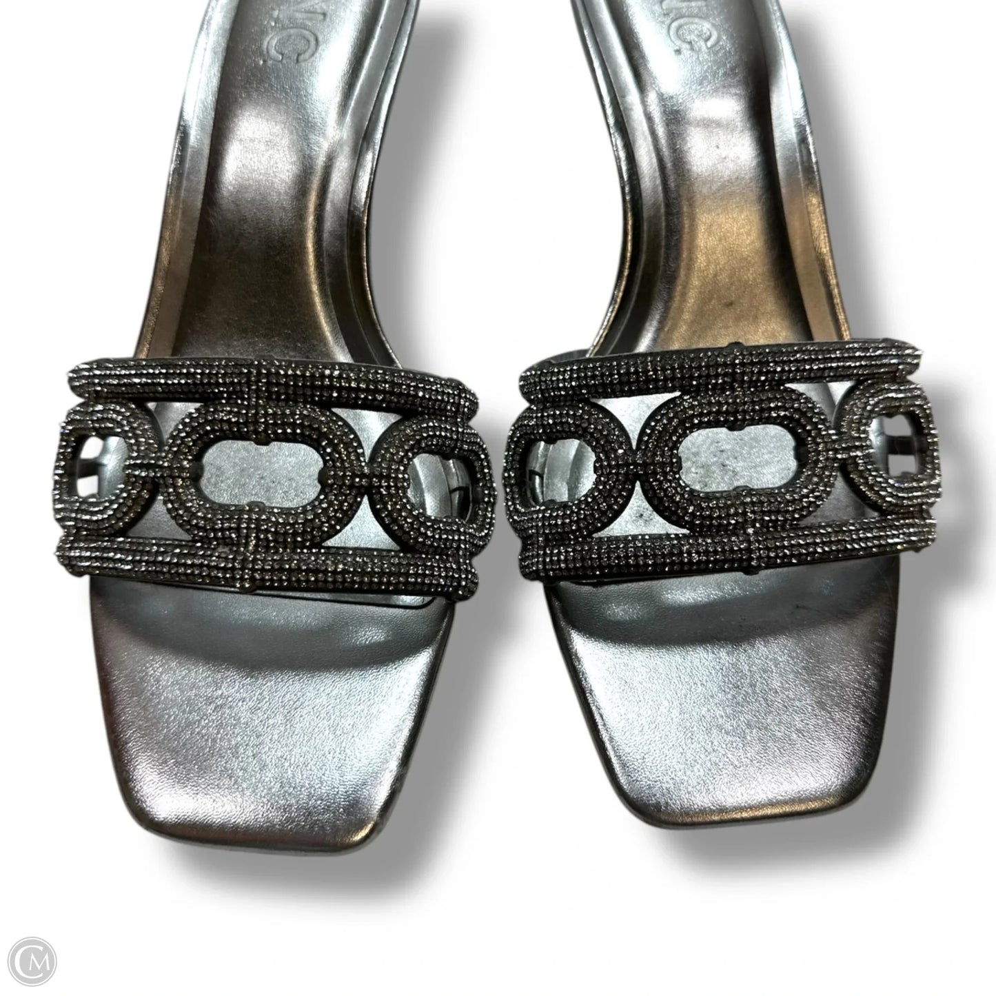Shoes Heels Kitten By Inc In Silver, Size: 7.5