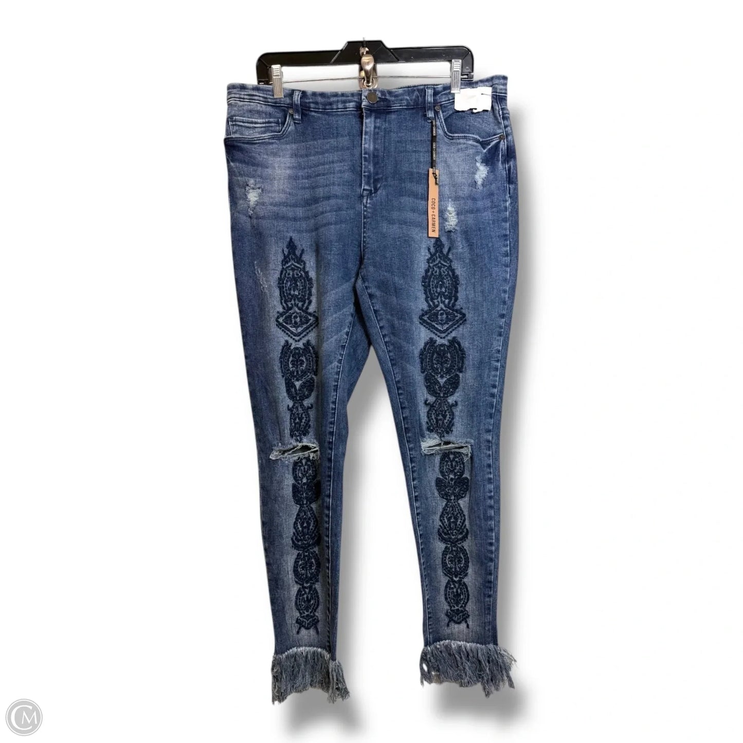 Jeans Skinny By Coco And Carmen In Blue, Size: Xxl