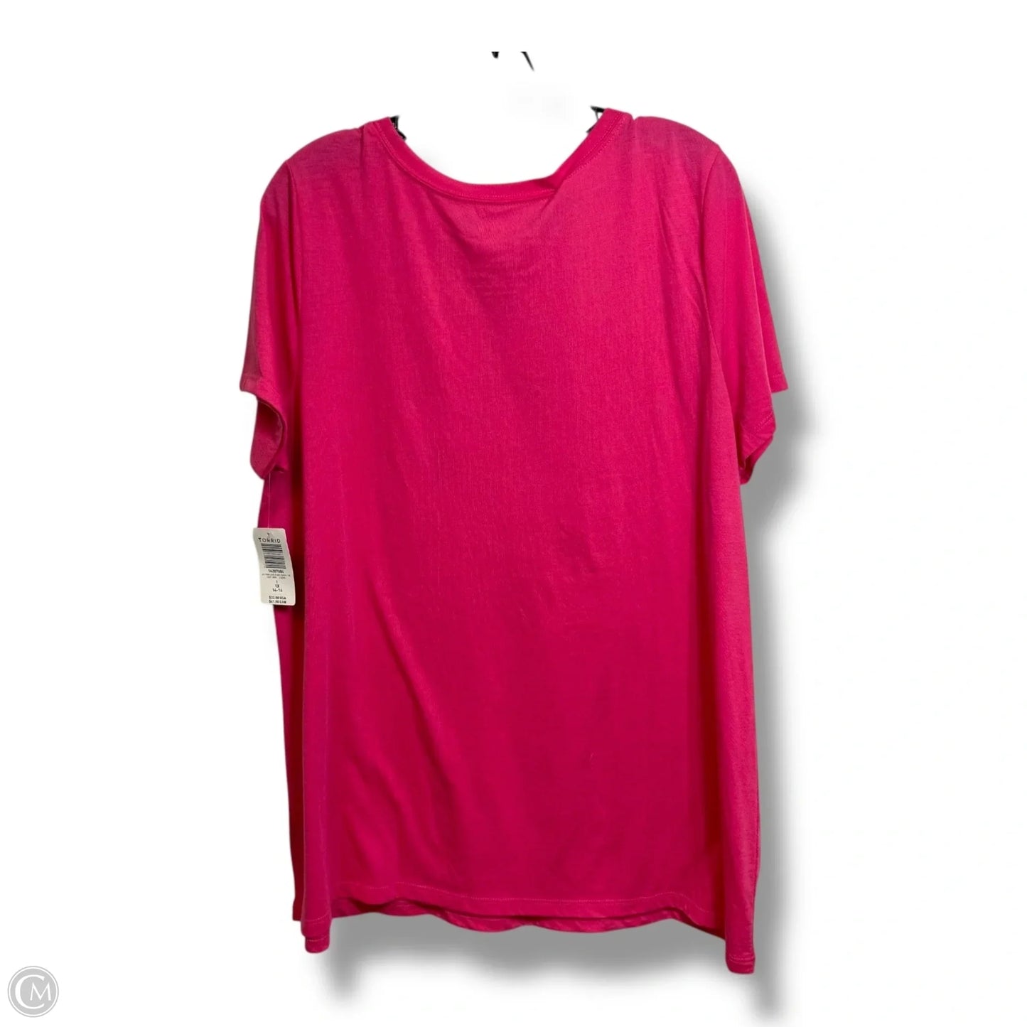 Top Short Sleeve Basic By Torrid In Pink, Size: 1x