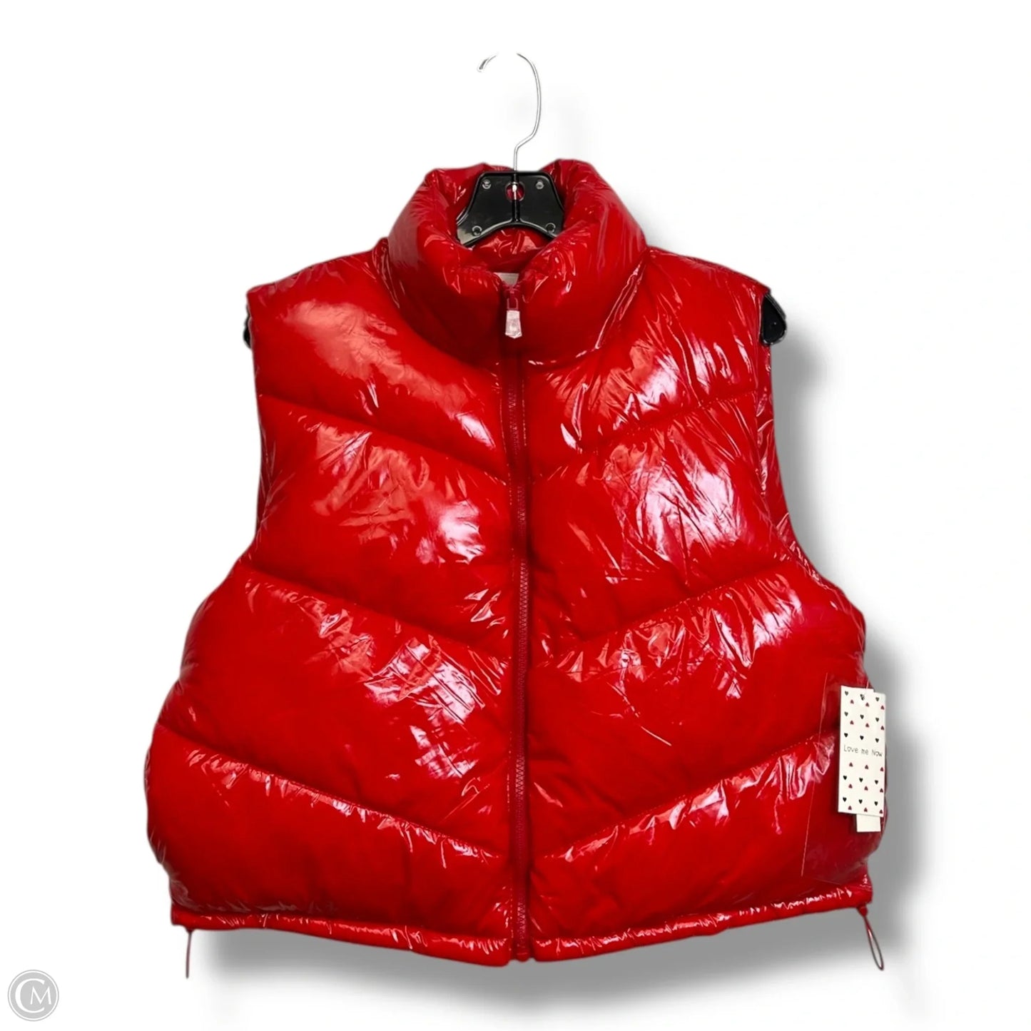 Vest Puffer & Quilted By Clothes Mentor In Red, Size: L