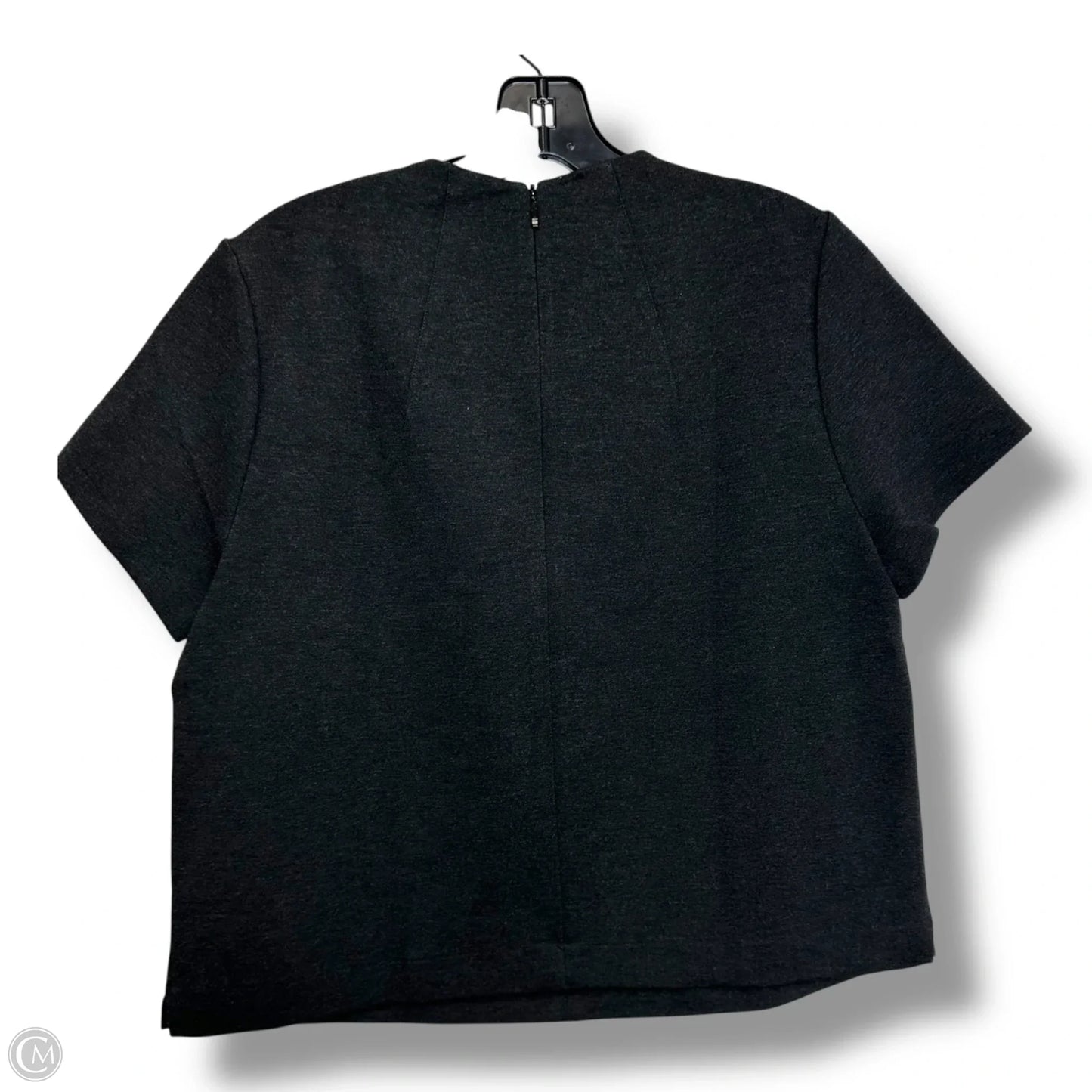 Top Short Sleeve By Spanx In Grey, Size: M