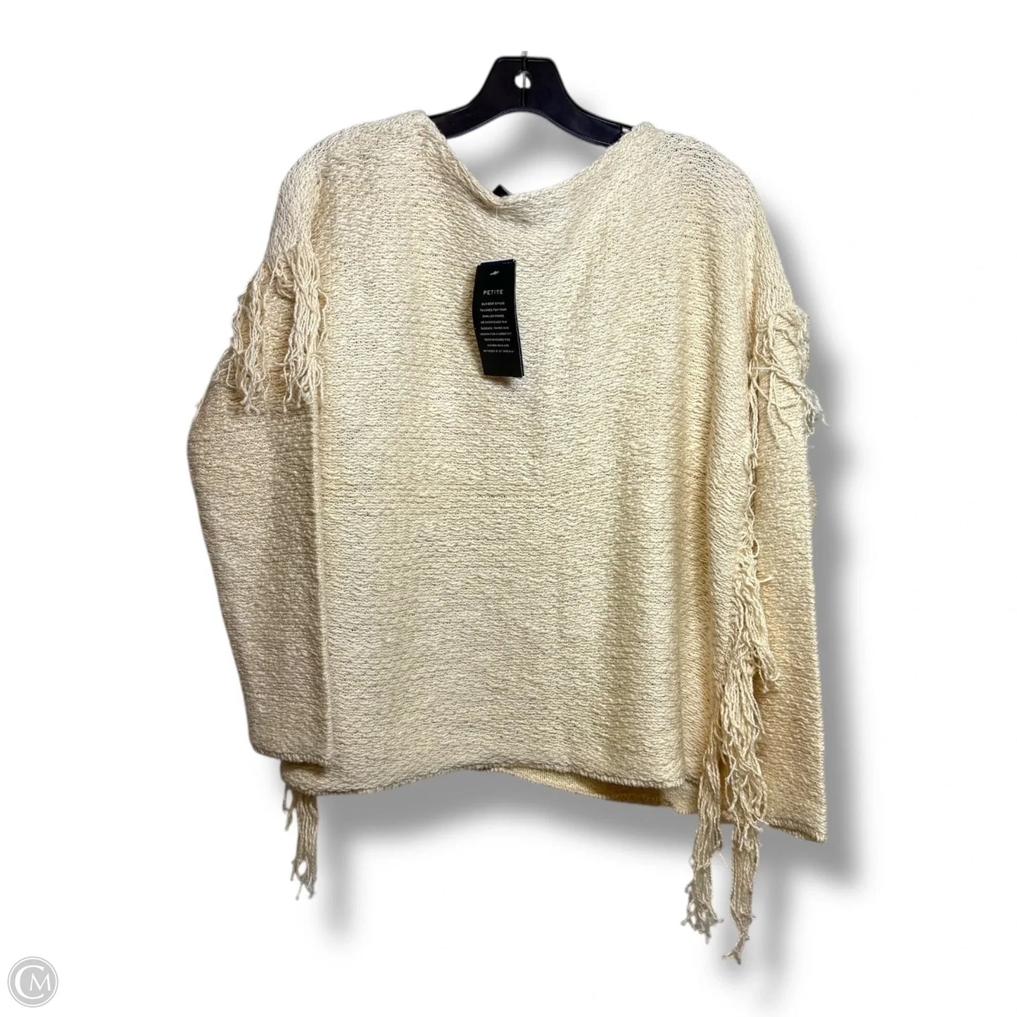 Sweater By Lauren By Ralph Lauren In Cream, Size: Lp