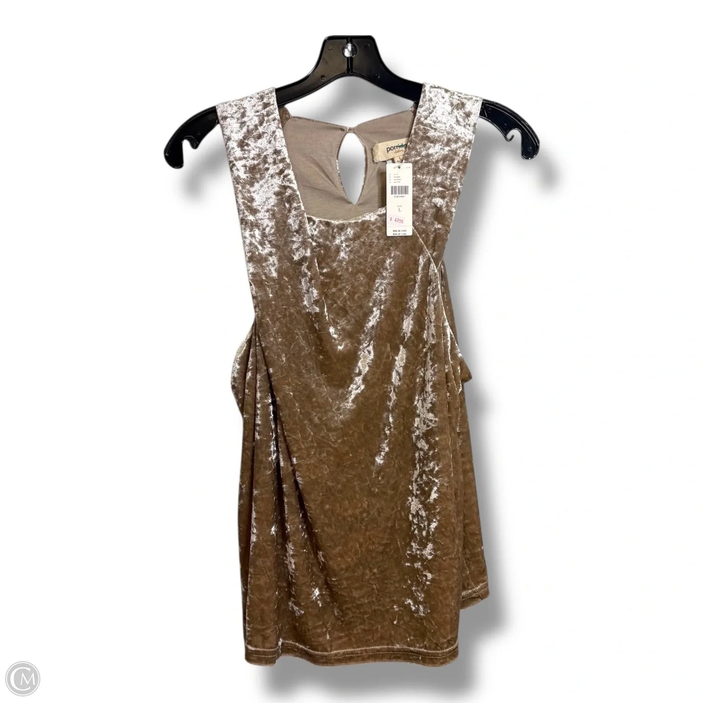 Top Sleeveless By Porridge In Taupe, Size: L