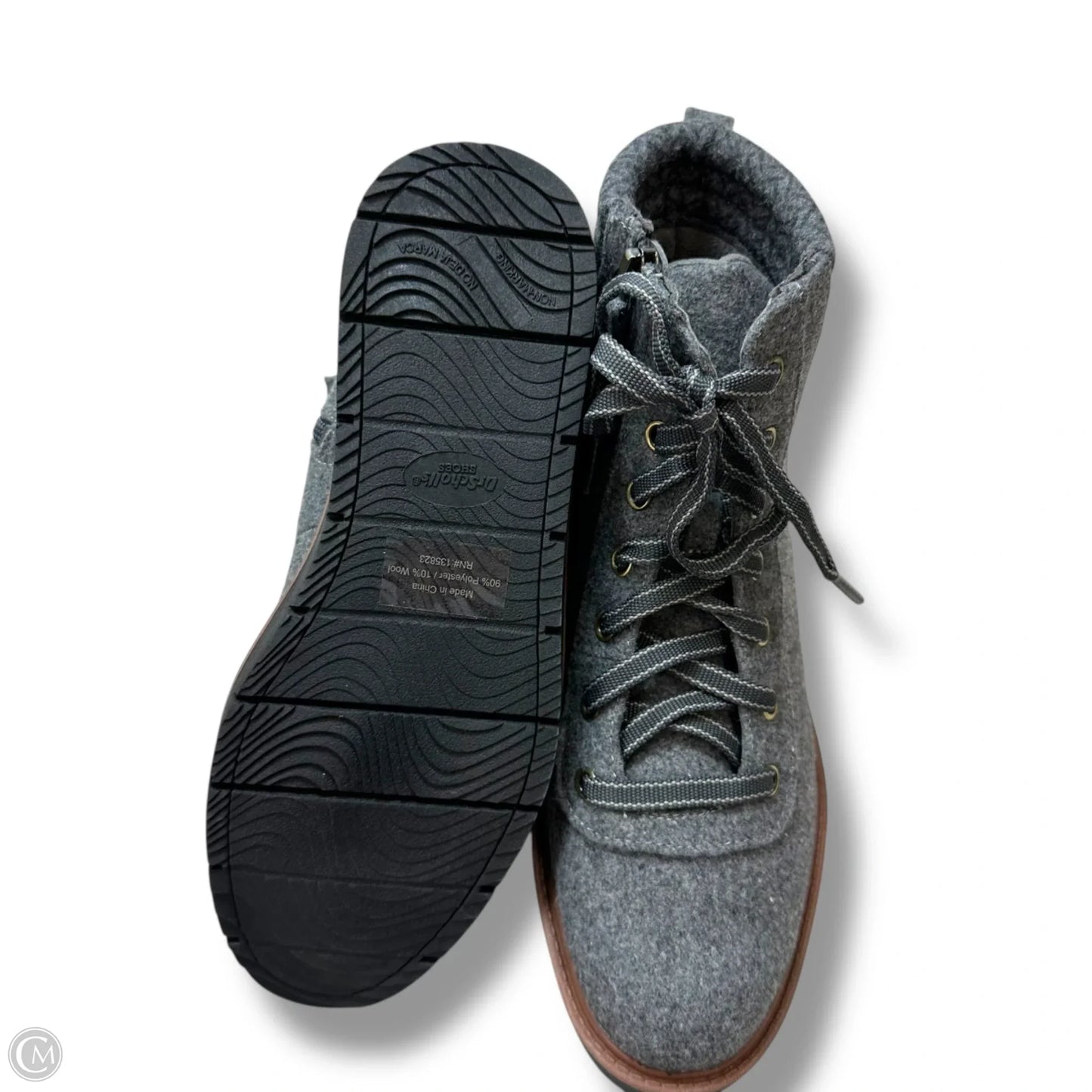 Boots Ankle Flats By Dr Scholls In Grey, Size: 6.5