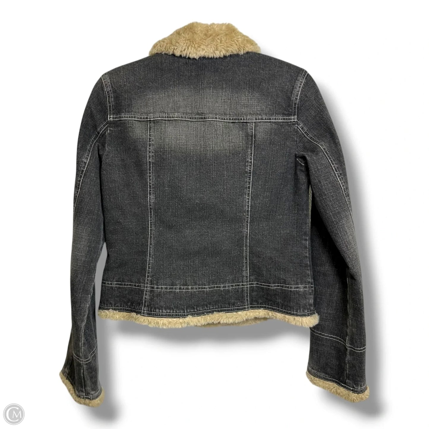 Jacket Denim By Loft In Black, Size: 4