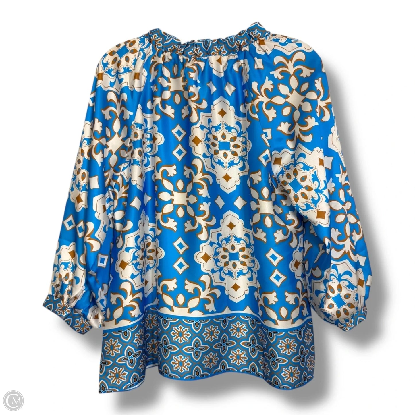 Blouse Long Sleeve By Jade In Multi-colored, Size: M