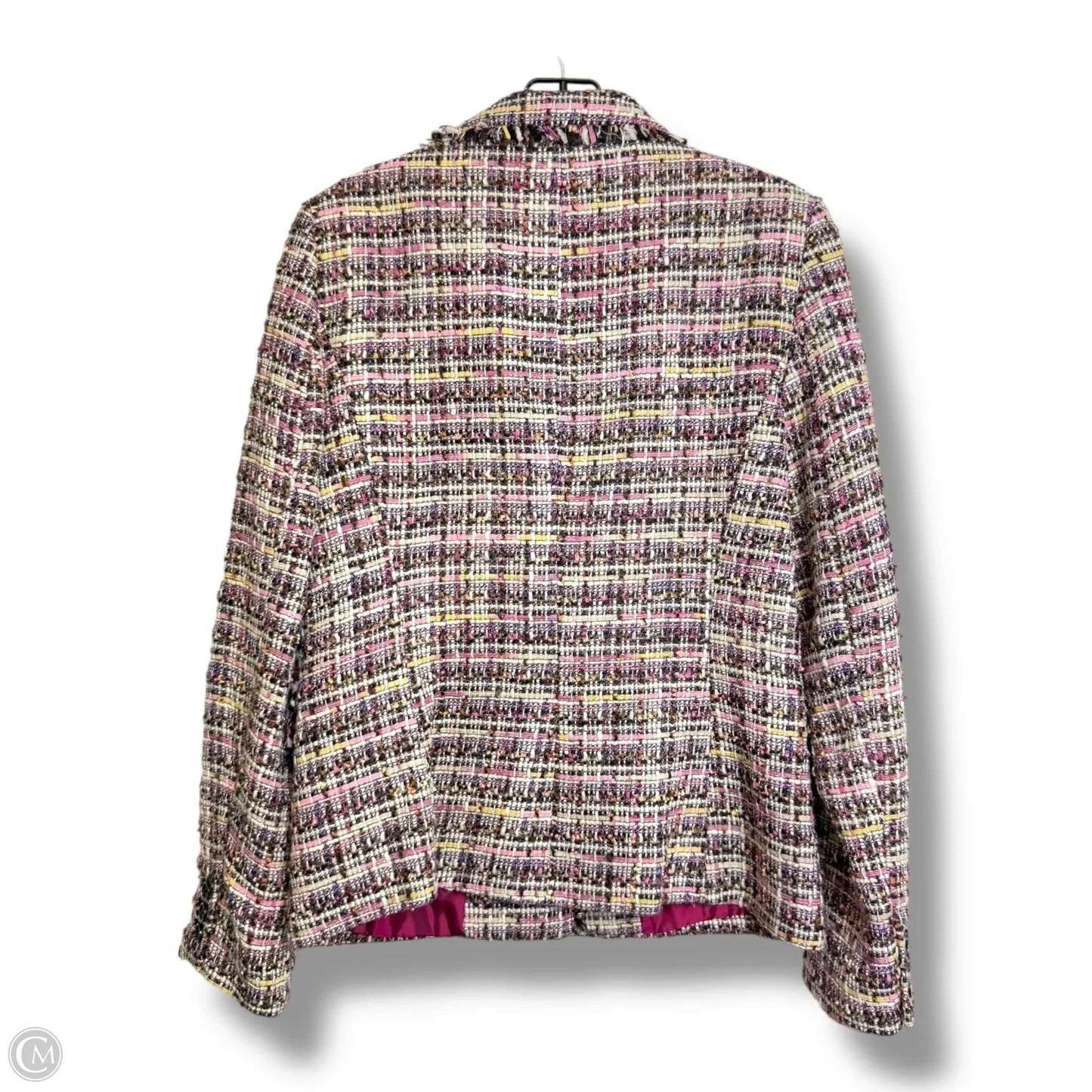 Blazer By Dkny In Plaid Pattern, Size: 8