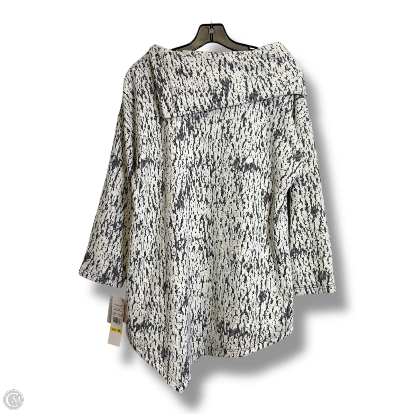 Sweater By Ruby Rd In Black & White, Size: M