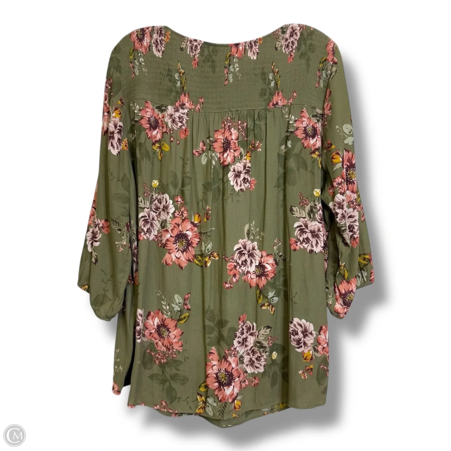 Top Long Sleeve By Torrid In Floral Print, Size: 2x