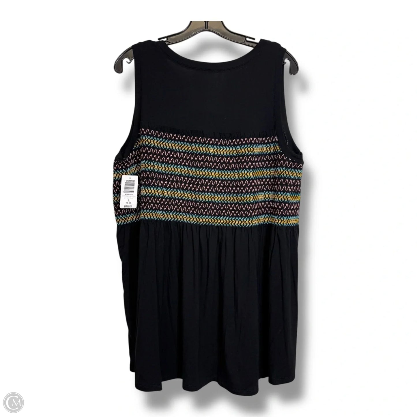 Top Sleeveless By Torrid In Black, Size: 2x