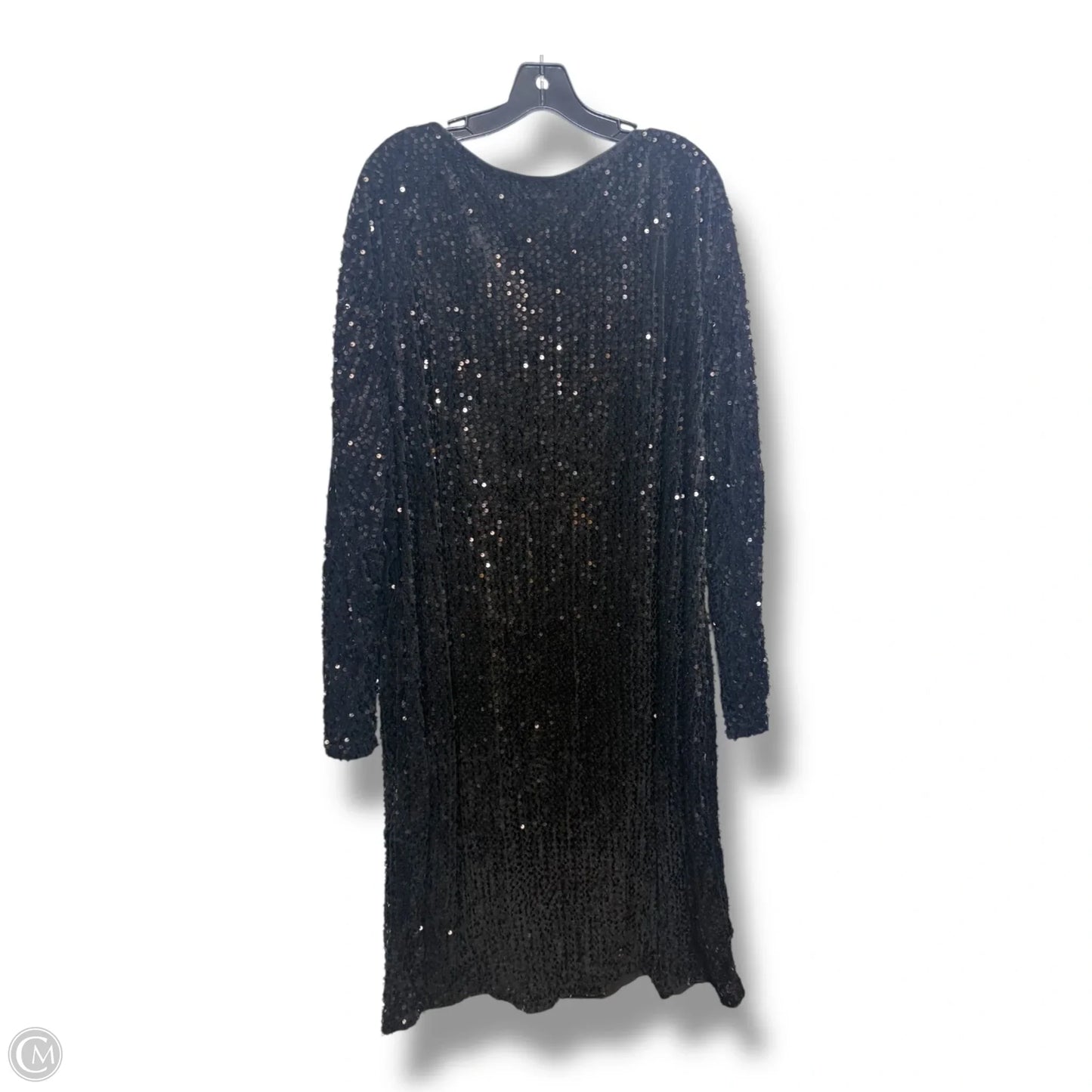 Dress Party Midi By Clothes Mentor In Black, Size: 5x