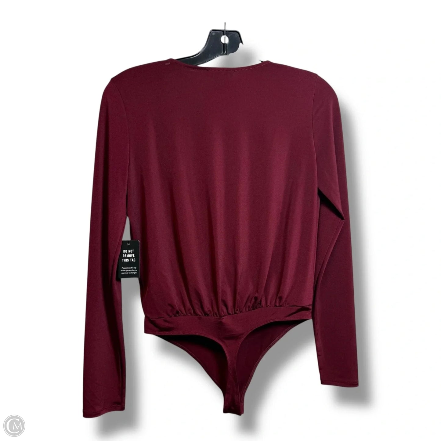 Bodysuit By Express In Maroon, Size: Xs