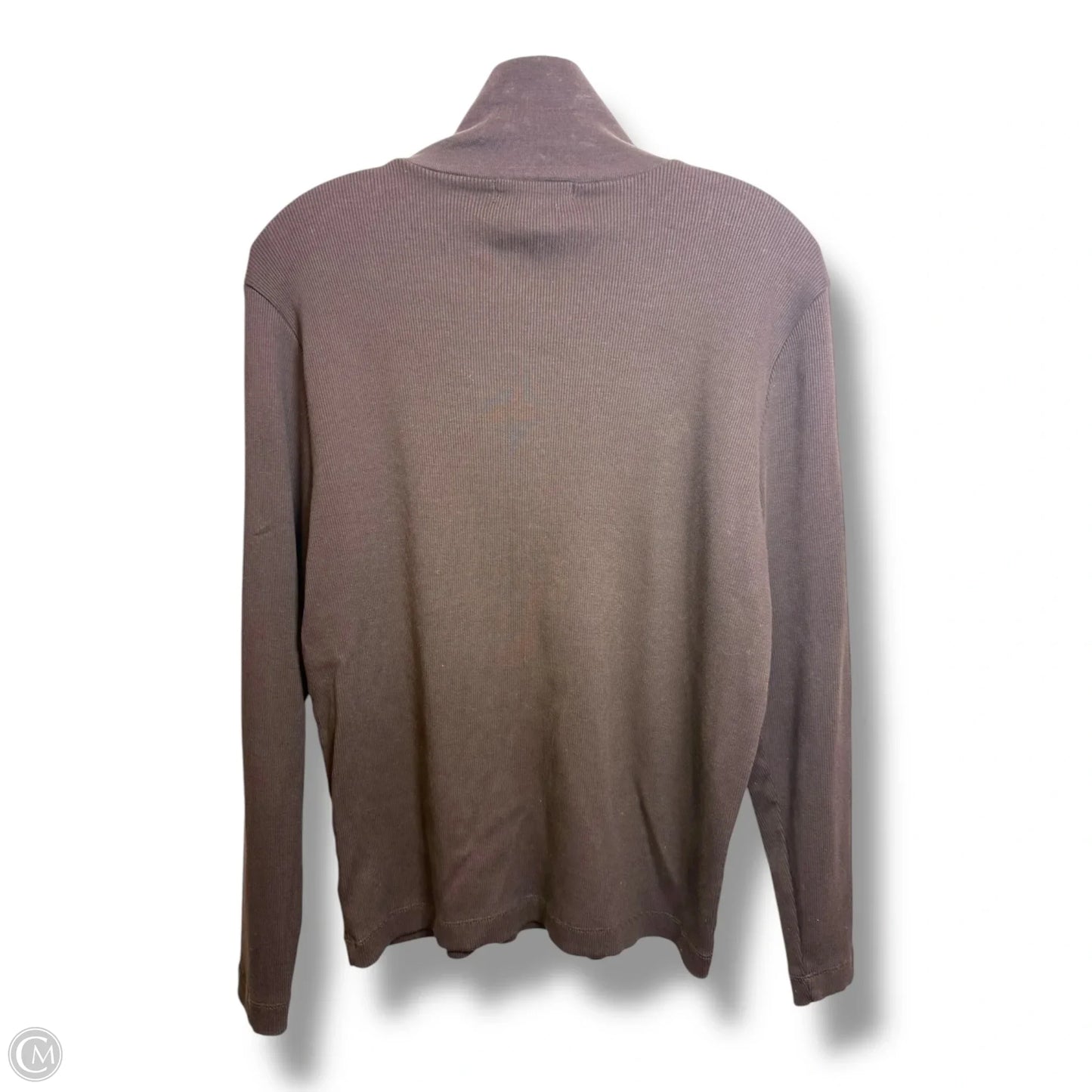 Top Long Sleeve By Ralph Lauren In Brown, Size: 1x