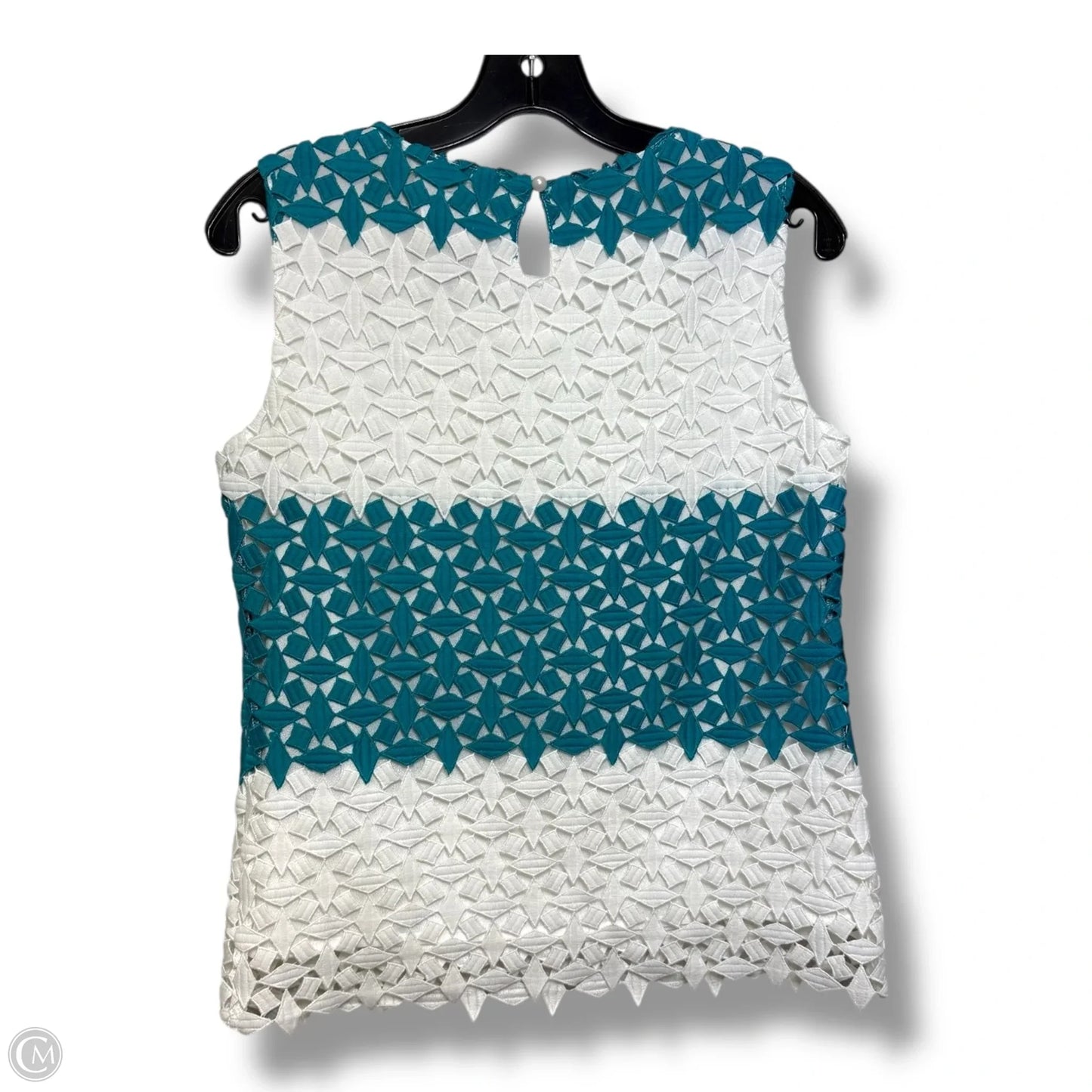 Top Sleeveless Basic By Clothes Mentor In Teal, Size: M