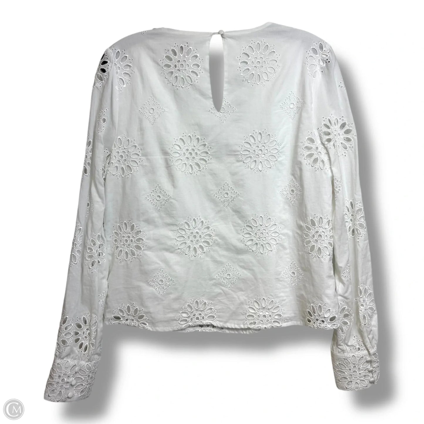 Top Long Sleeve By Bar Iii In White, Size: M